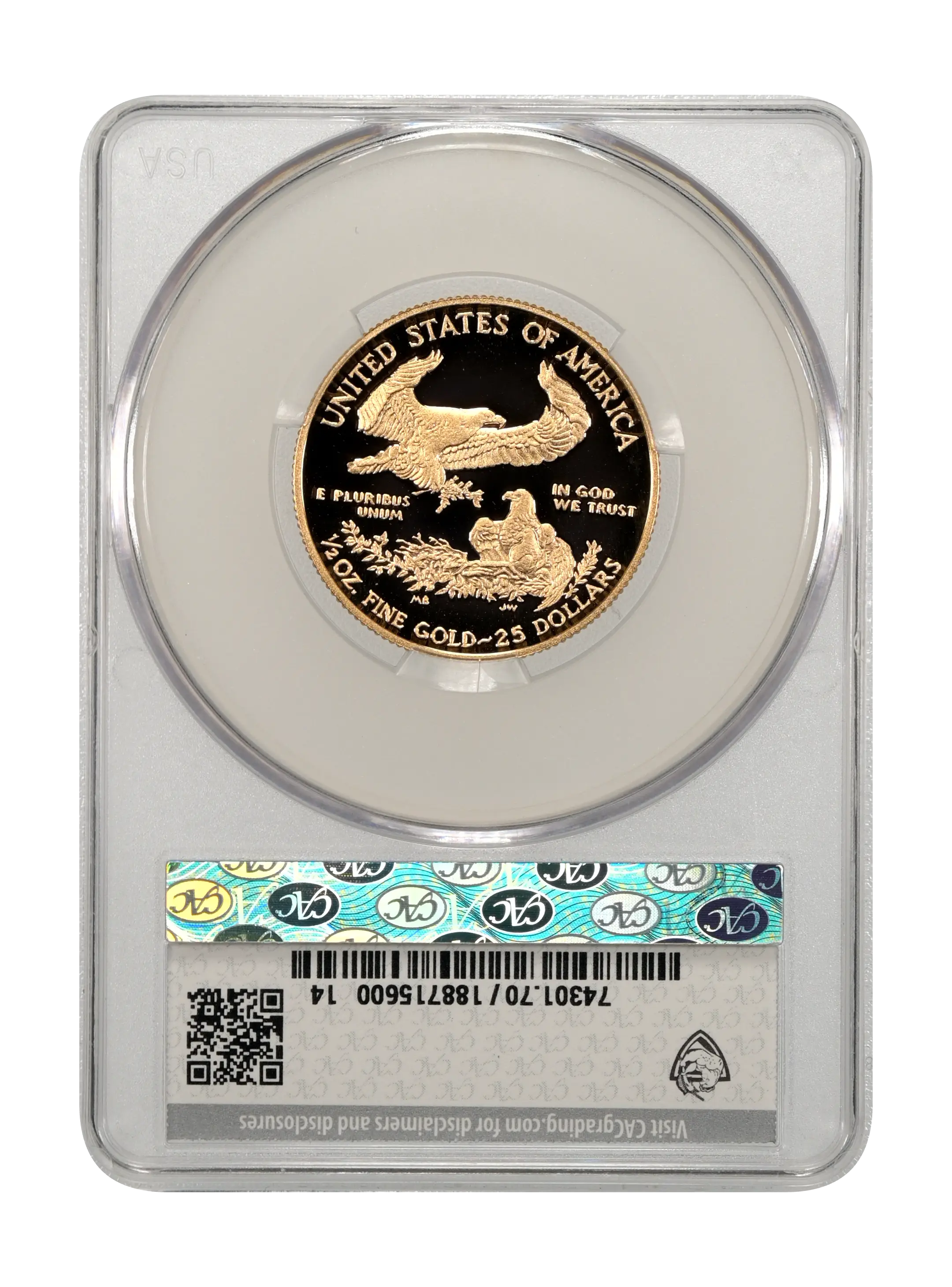 2016-W $25  Gold Eagle, 30th Anniversary PR DCAM thumbnail 11