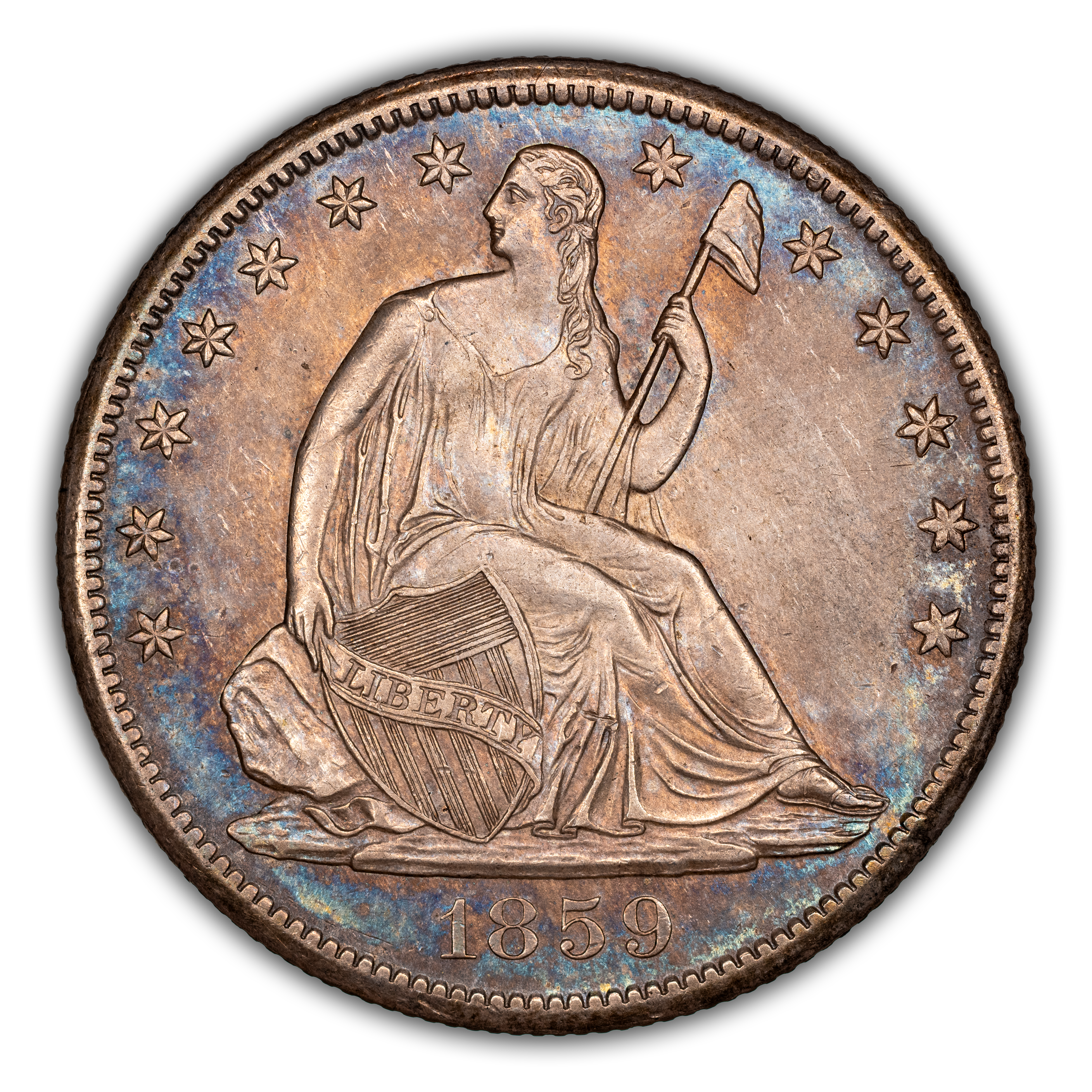 1859-S 50c MS thumbnail 5
