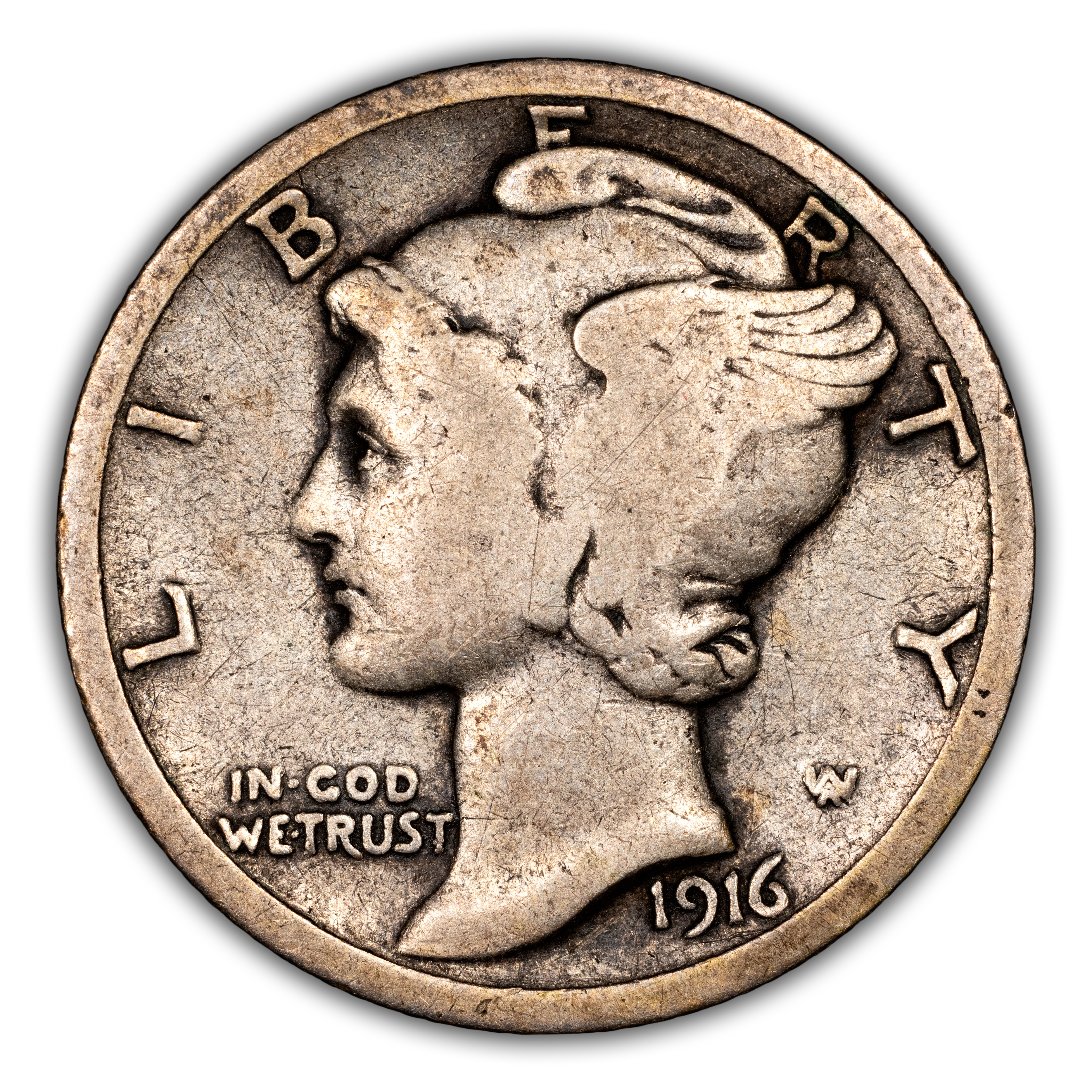 1916-D 10c MS thumbnail 6