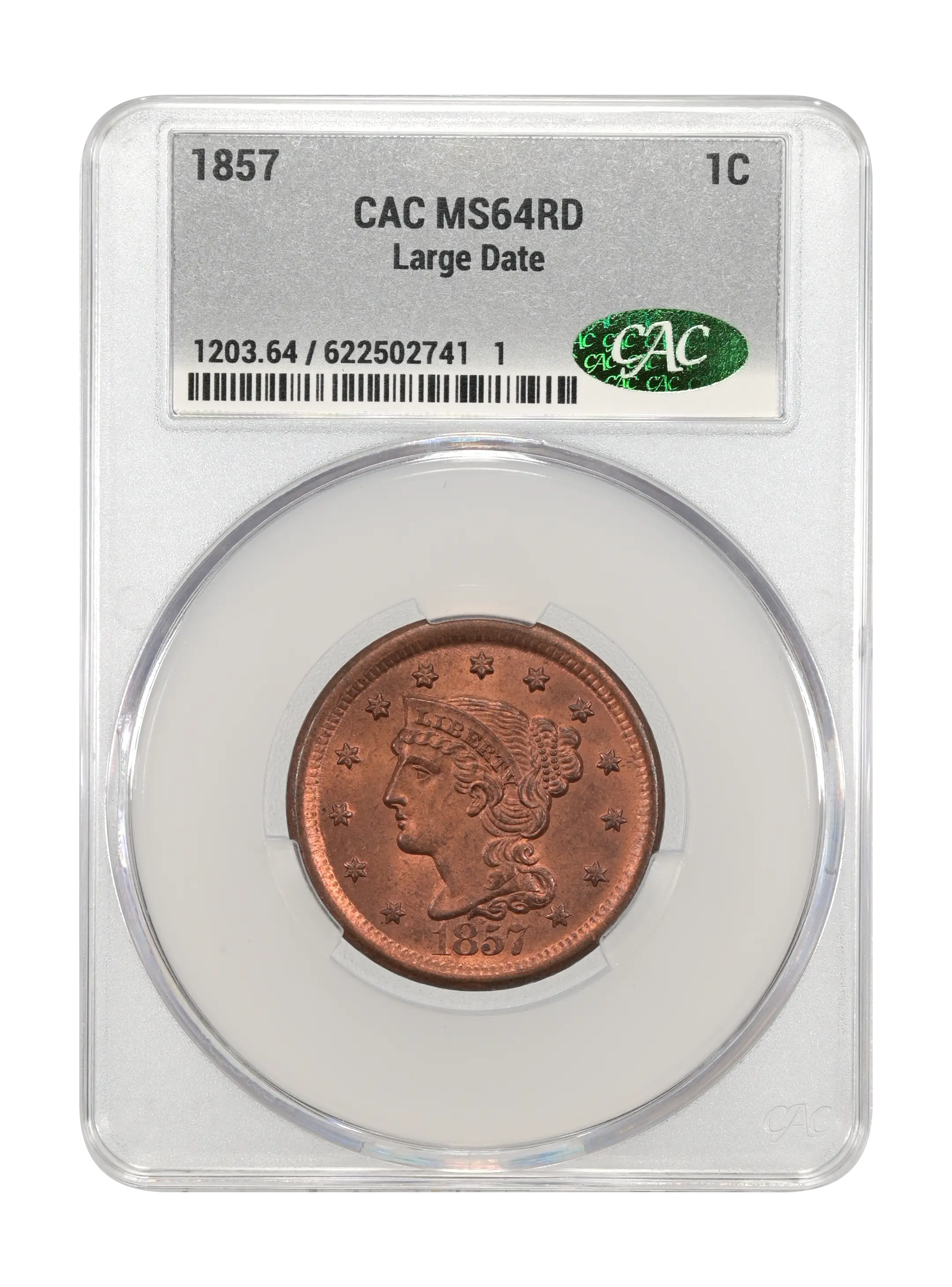 1857 1c Large Date MS RD thumbnail 18