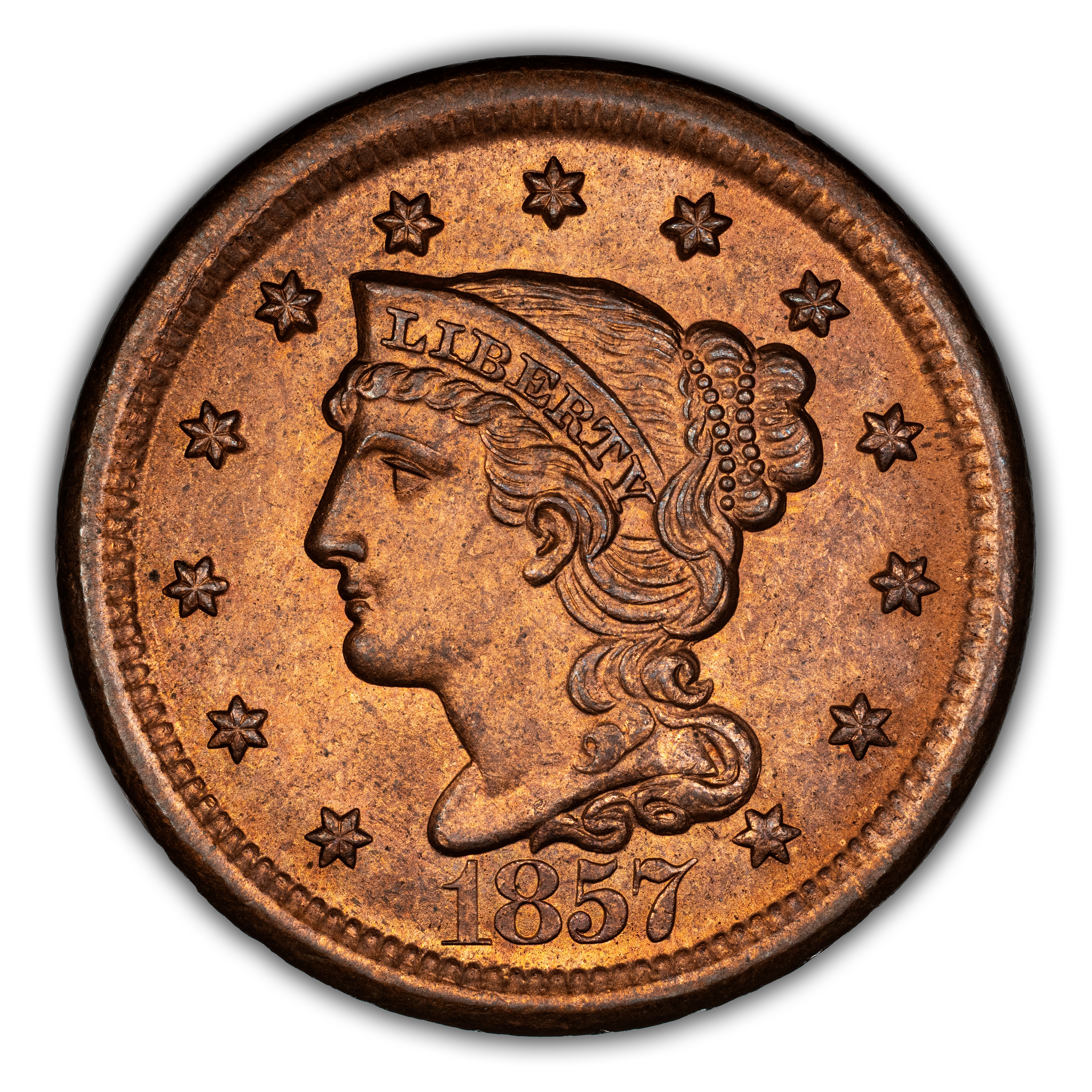 1857 1c Large Date MS RD thumbnail 5
