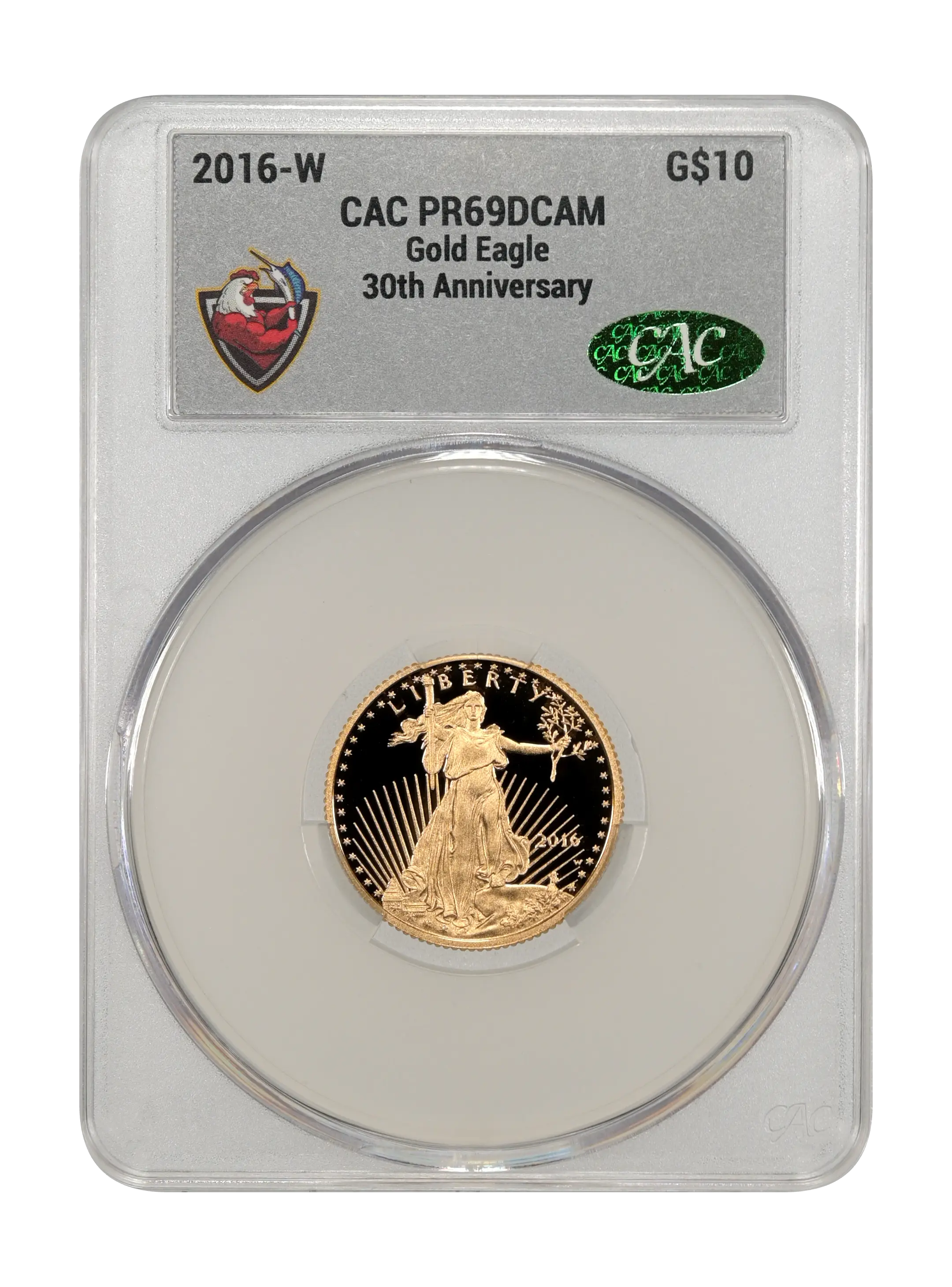 2016-W $10  Gold Eagle, 30th Anniversary PR DCAM thumbnail 11