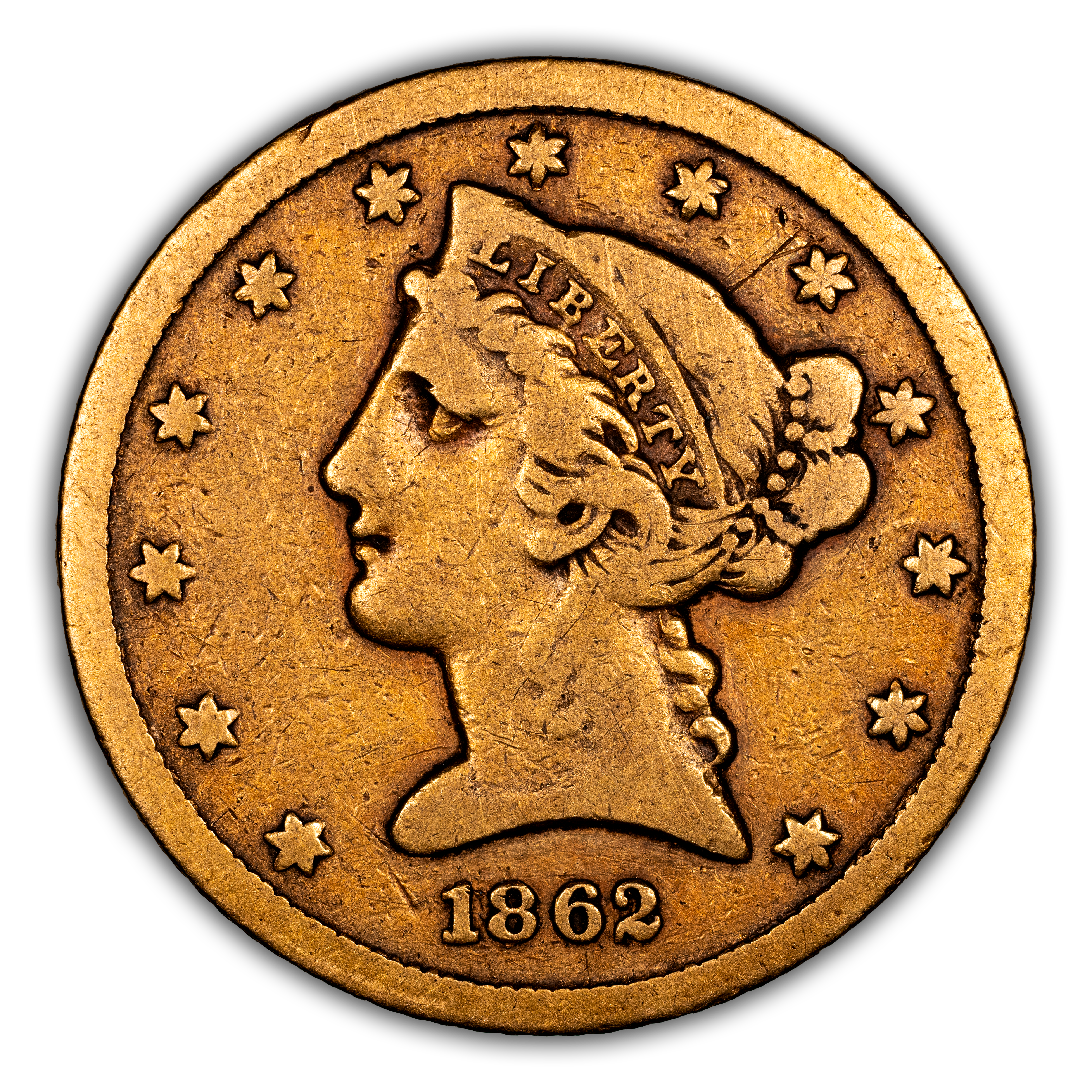 1862-S $5 MS