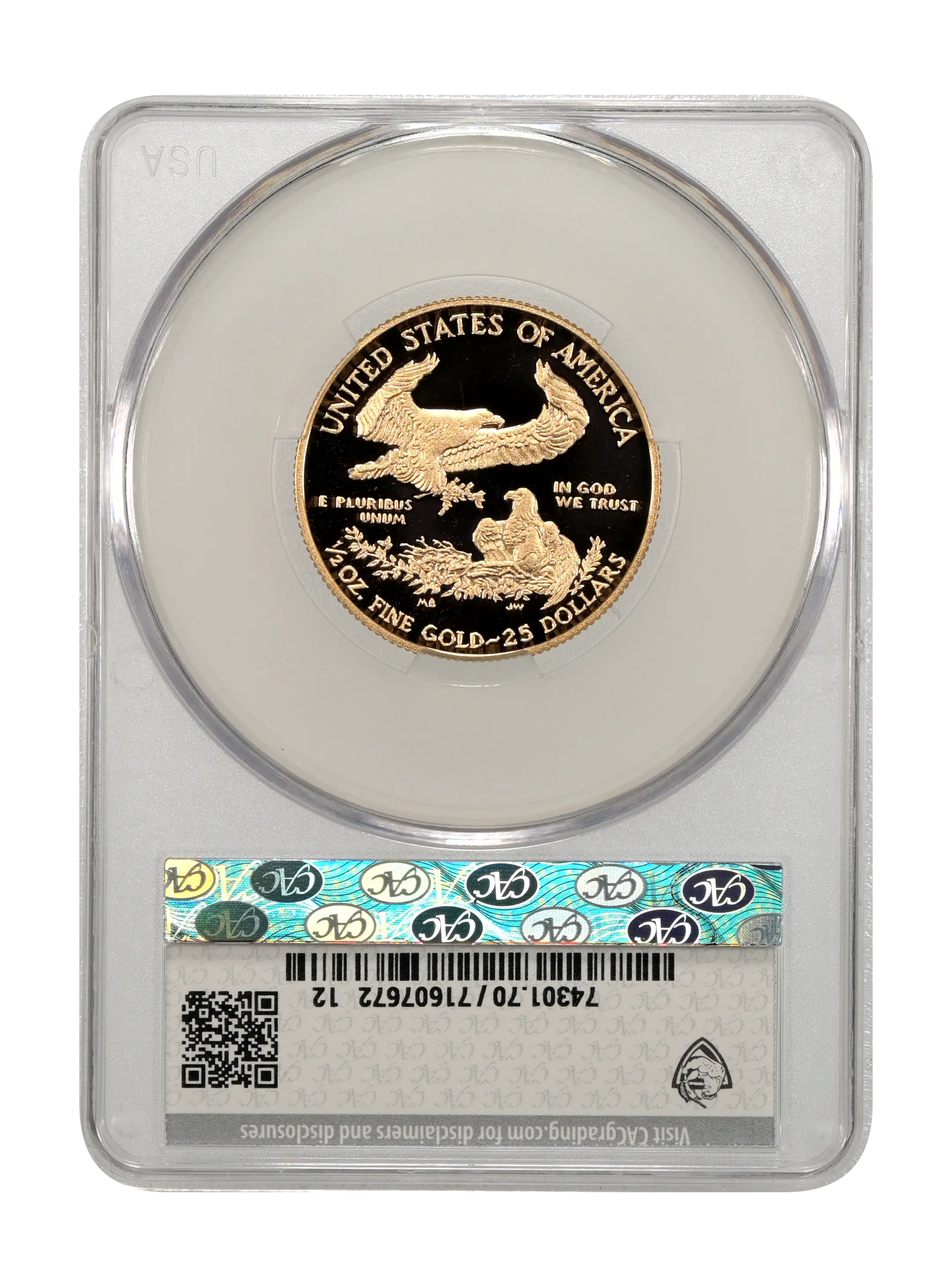 2016-W $25  Gold Eagle, 30th Anniversary PR DCAM thumbnail 10