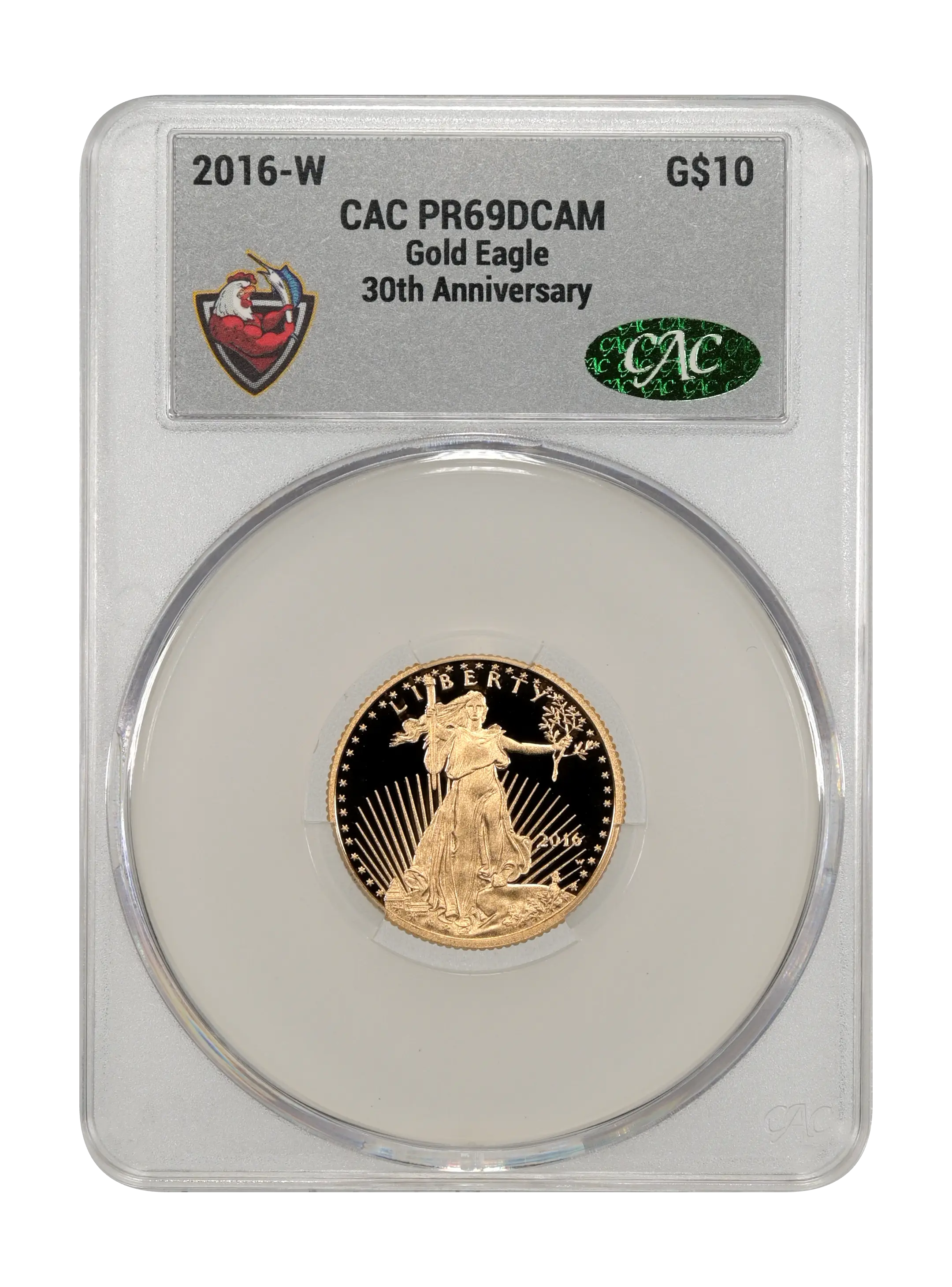 2016-W $10  Gold Eagle, 30th Anniversary PR DCAM thumbnail 12