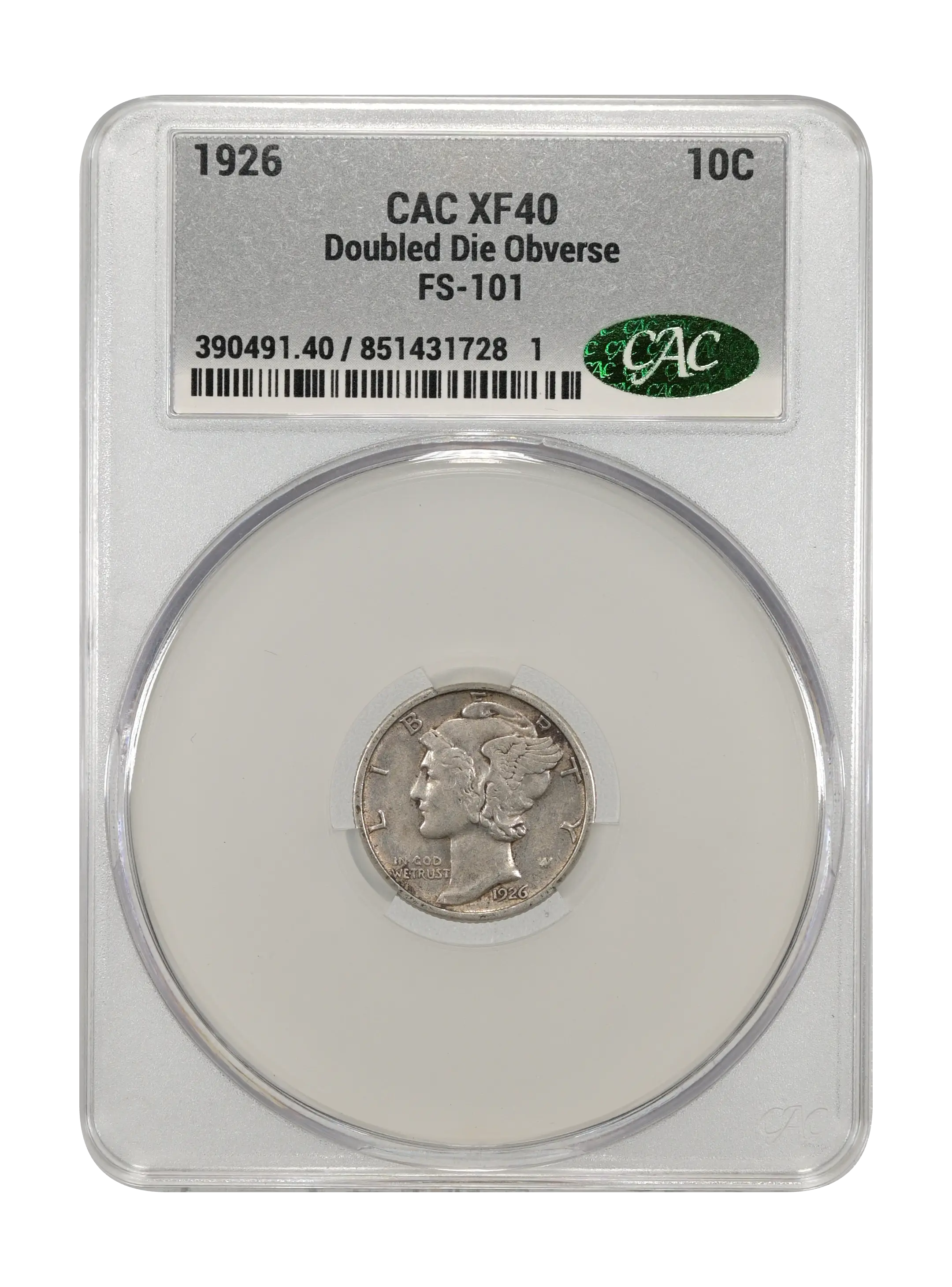 1926 10c Doubled Die Obverse, FS-101 MS thumbnail 12