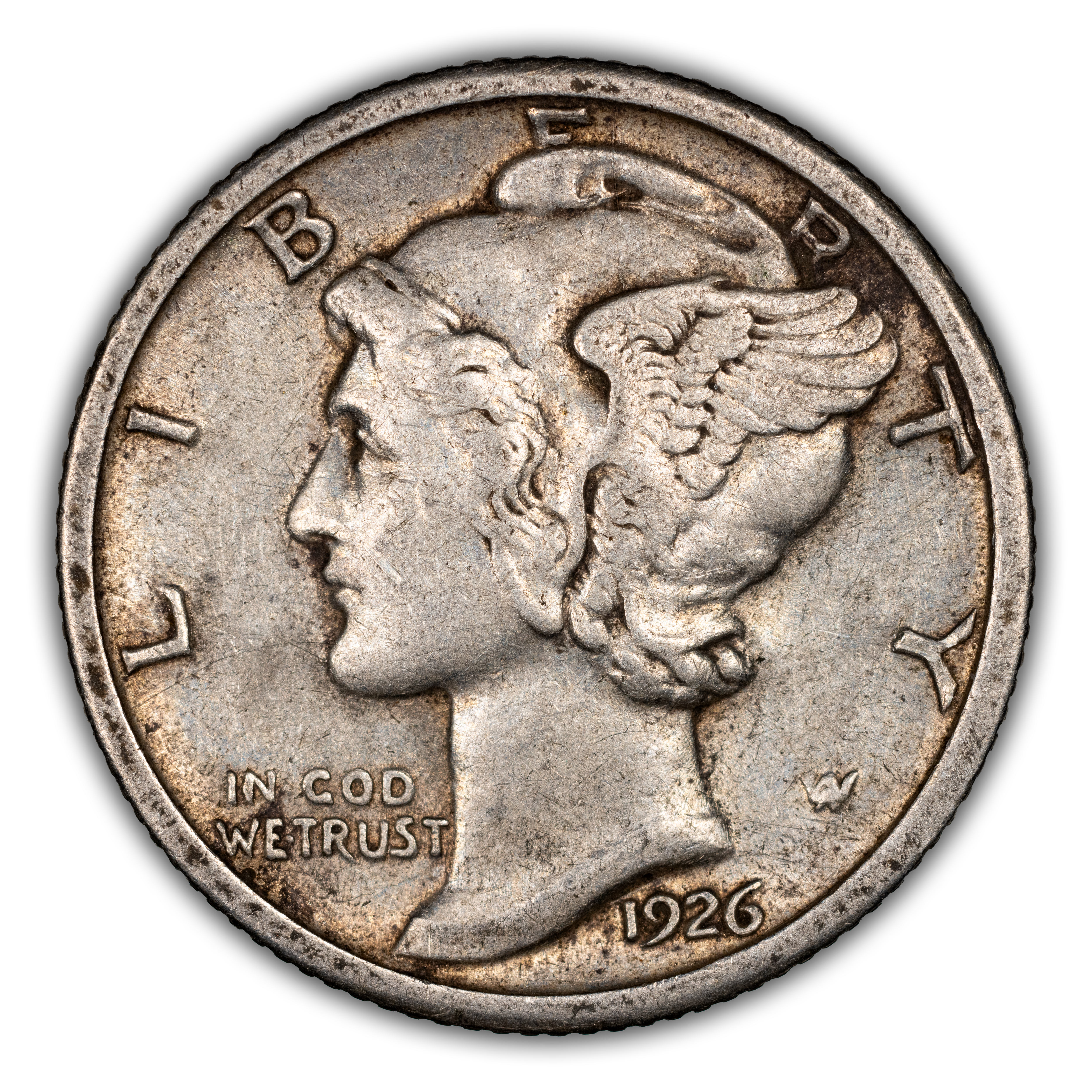 1926 10c Doubled Die Obverse, FS-101 MS thumbnail 3