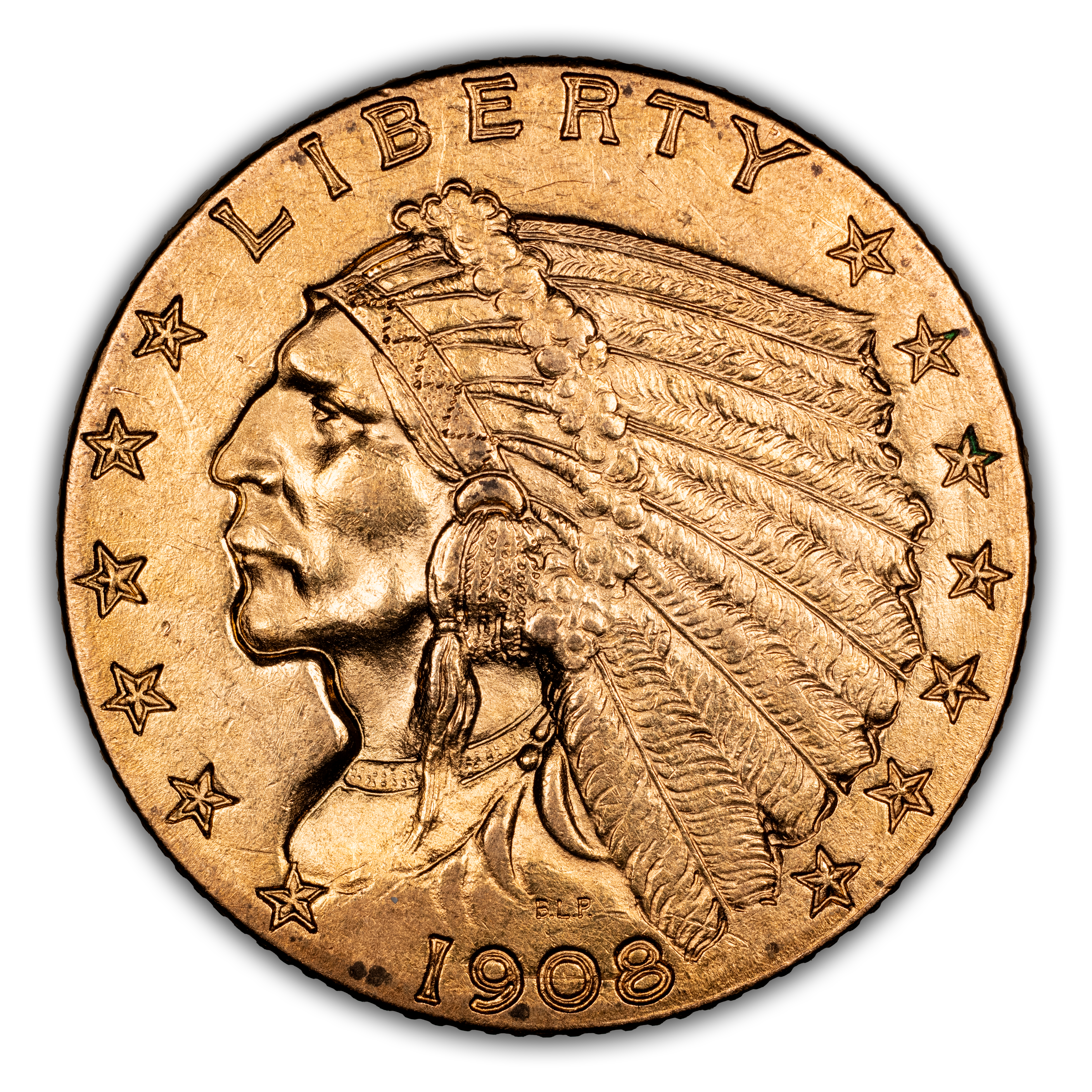 1908 $2 1/2 MS thumbnail 9