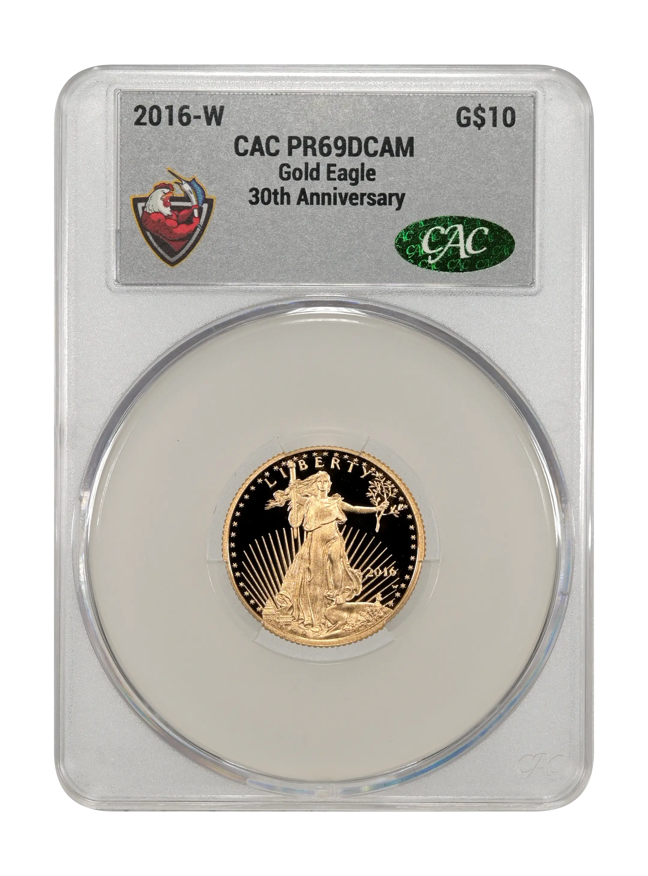 2016-W $10  Gold Eagle, 30th Anniversary PR DCAM thumbnail 14