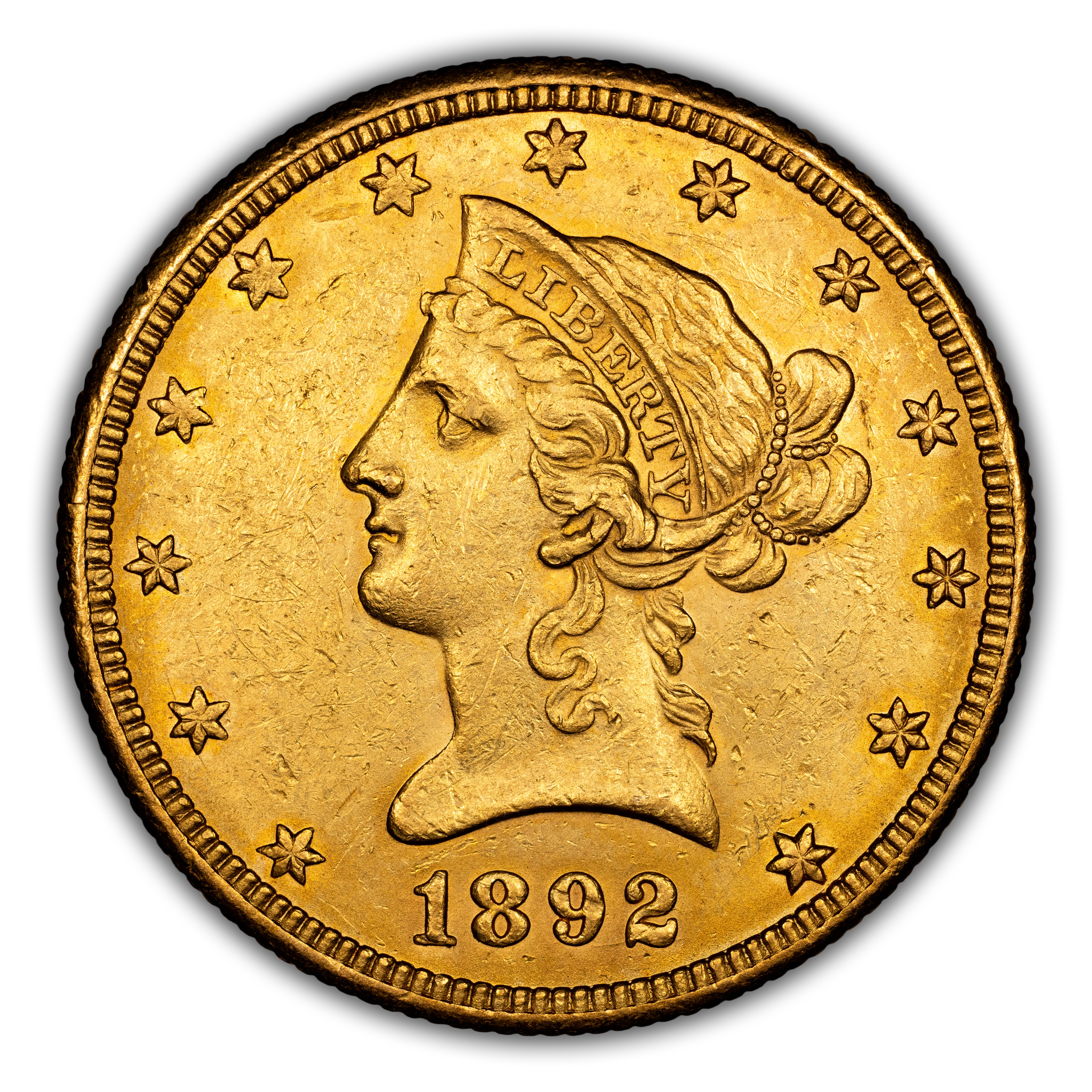 1892-O $10  MS thumbnail 3