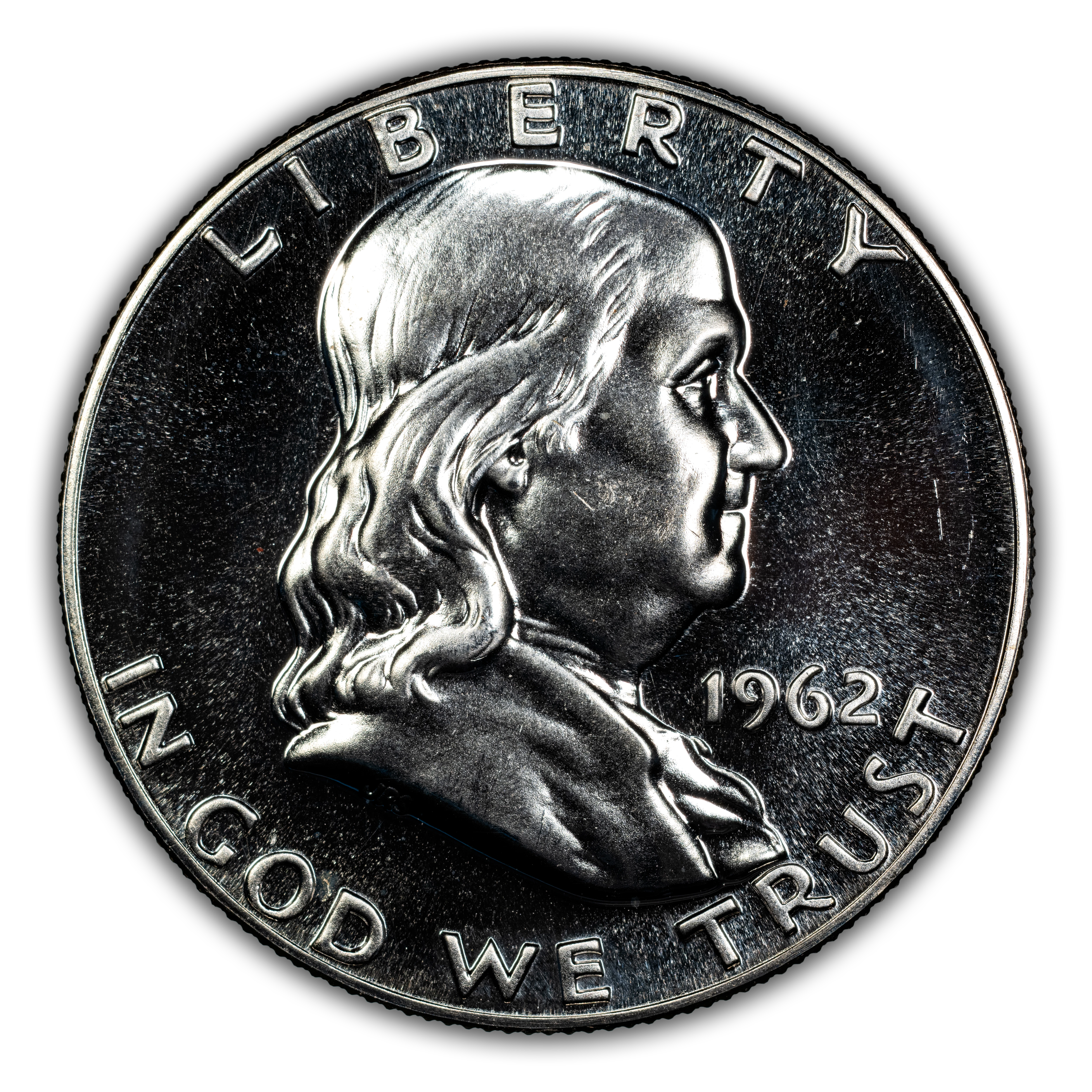 Franklin Half Dollar Set 50c 1950-1963, 14 Coins PR66 CAC thumbnail 23