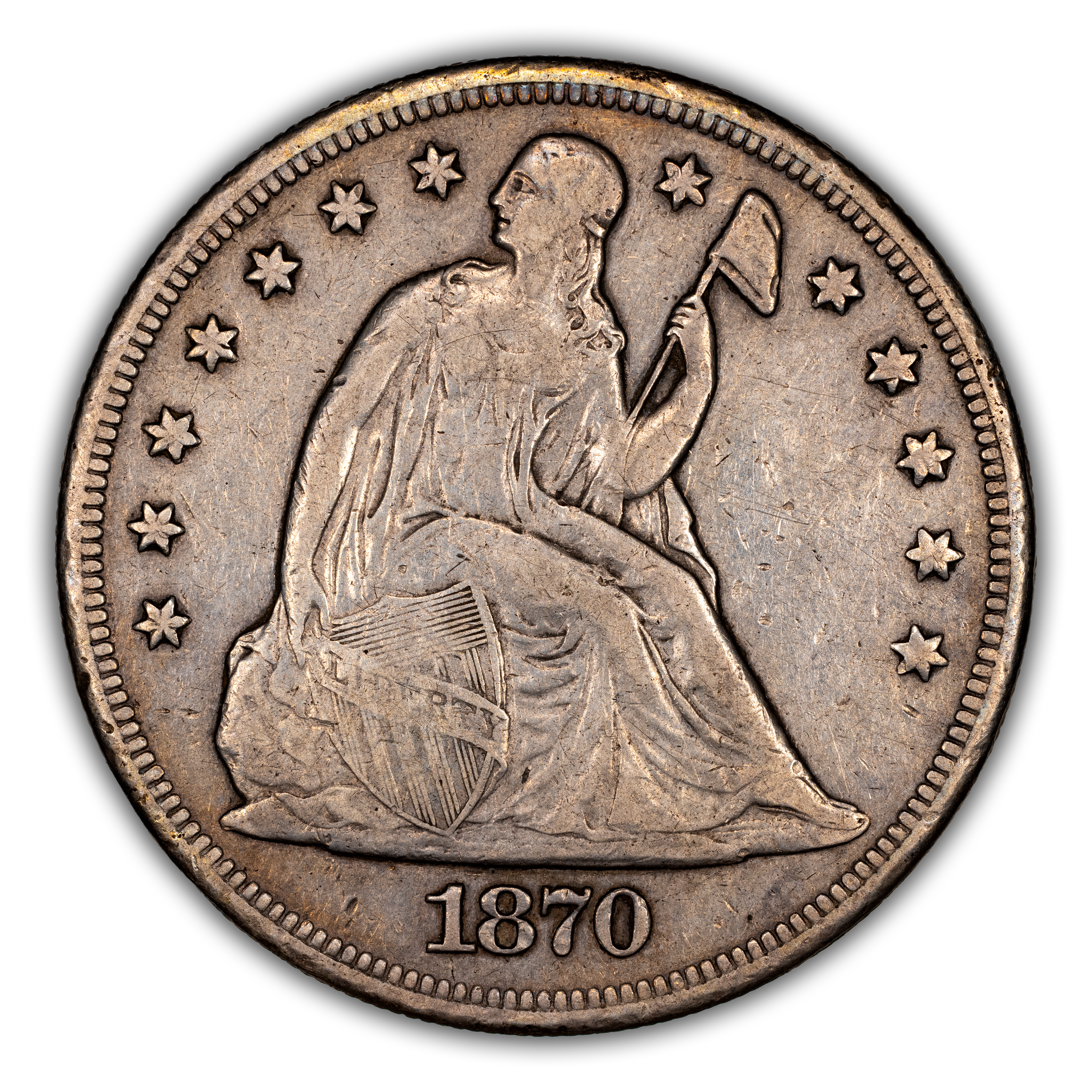1870-CC $1  MS thumbnail 4