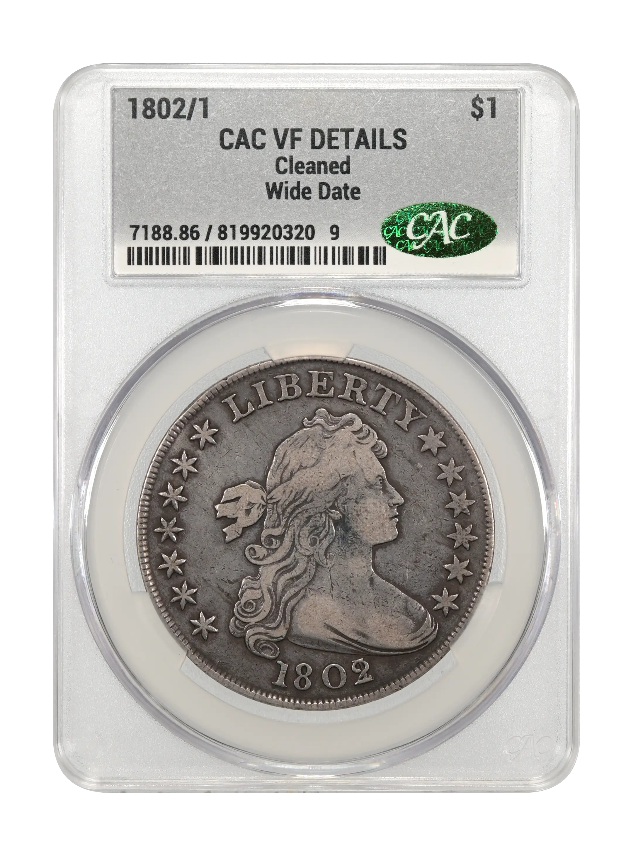 1802/1 $1  Wide Date MS thumbnail 16
