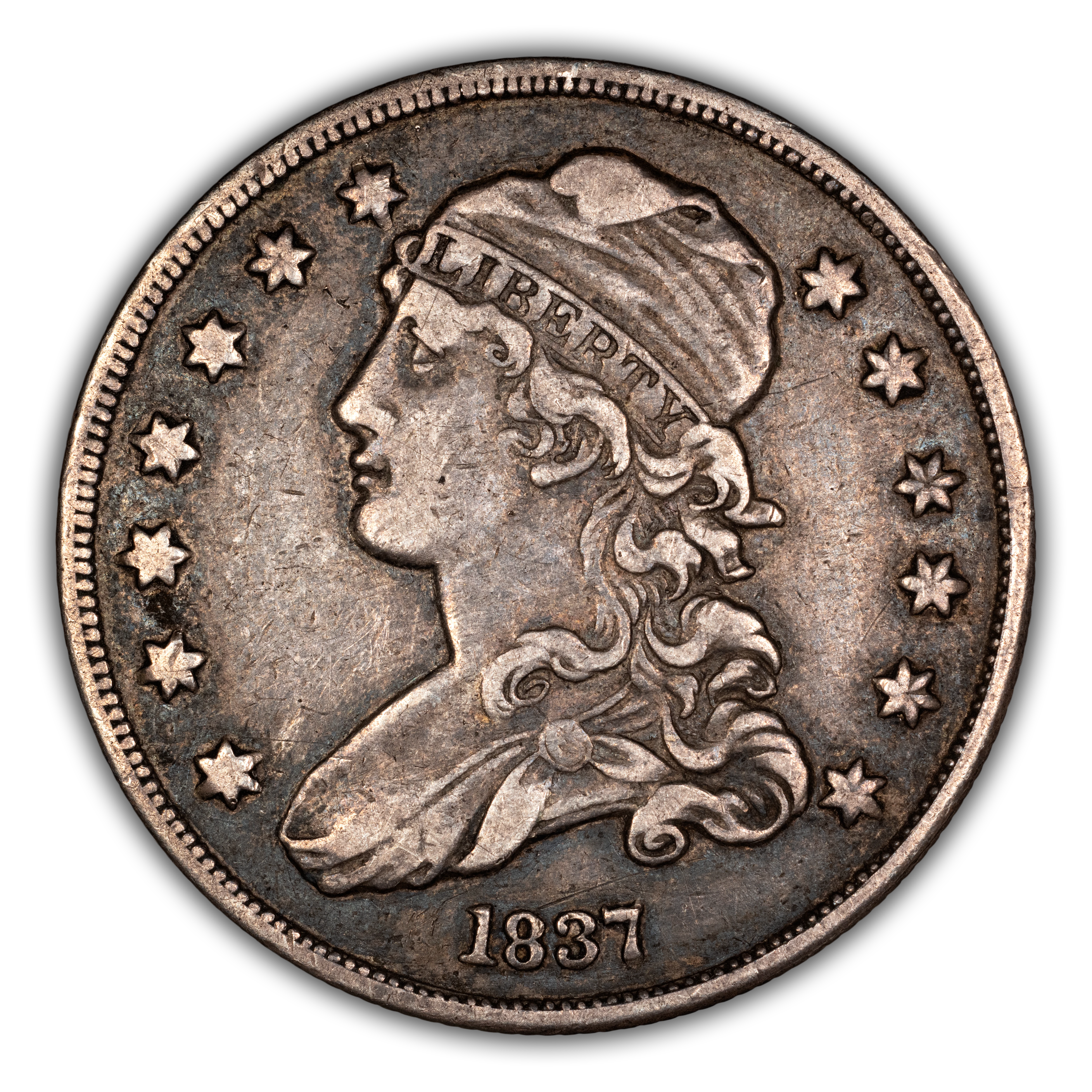 1837 25c B-6 MS thumbnail 4