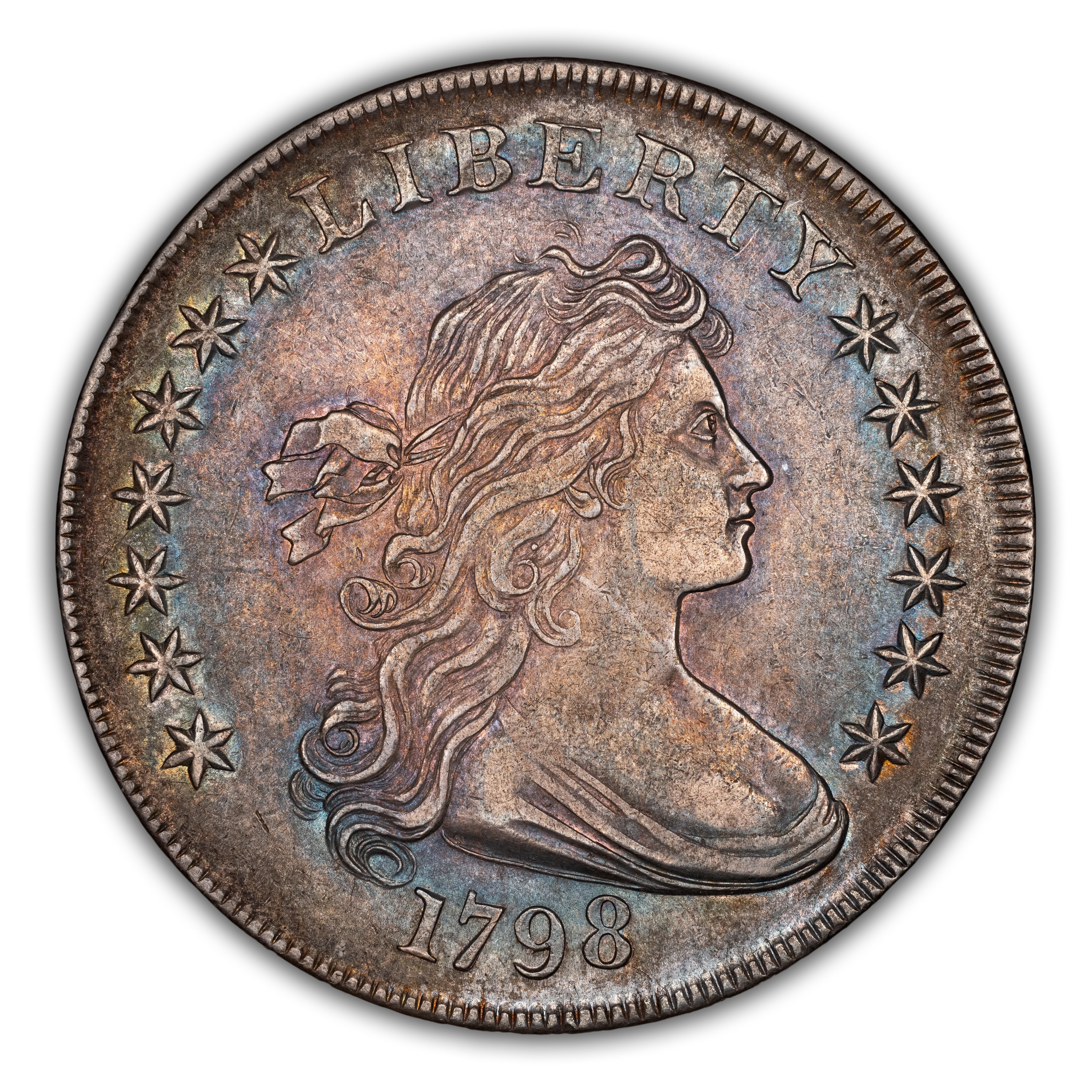 1798 $1  Large Eagle, Pointed 9 MS thumbnail 4