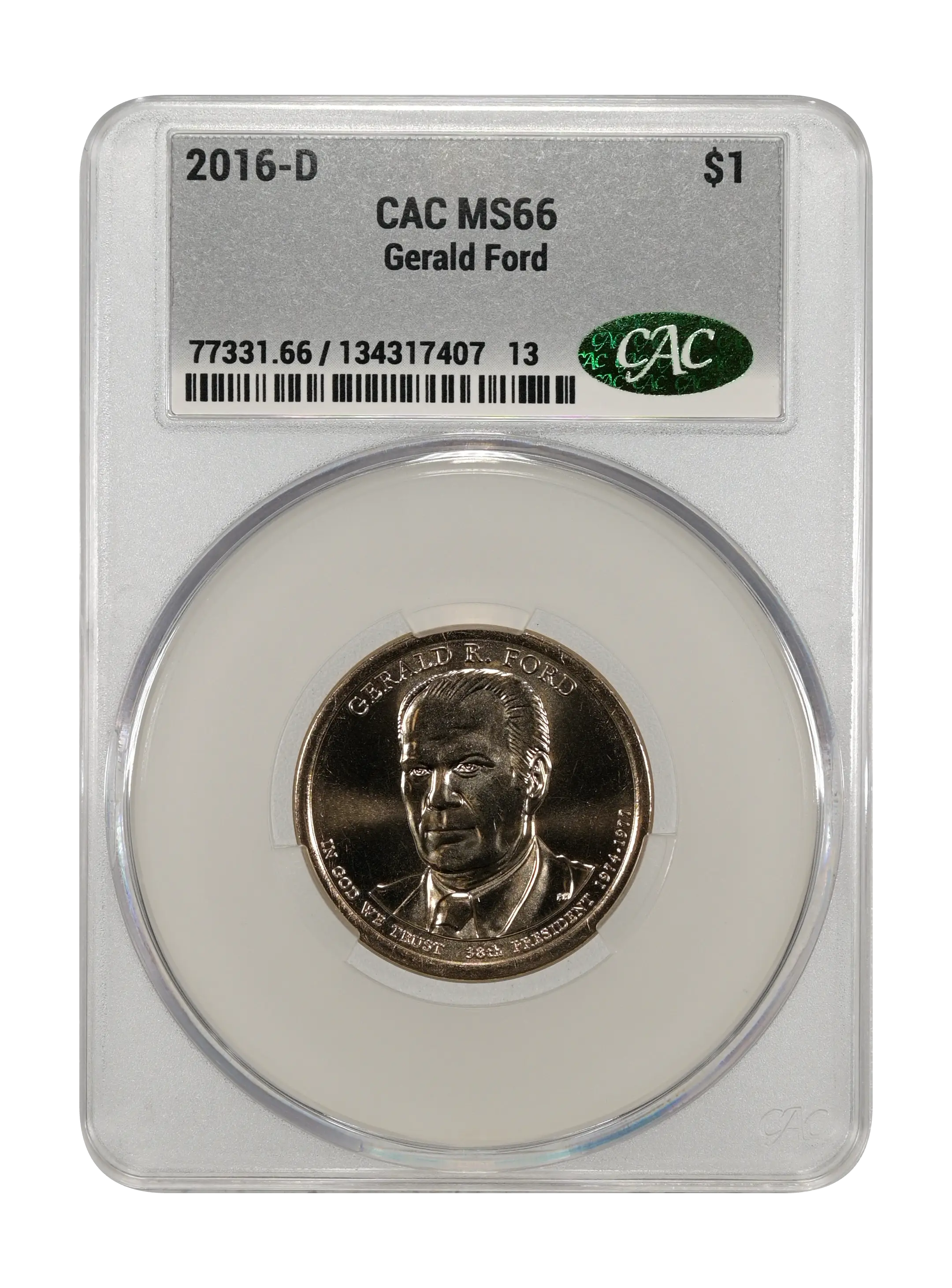 2016-D $1  Gerald Ford, Position A MS thumbnail 3