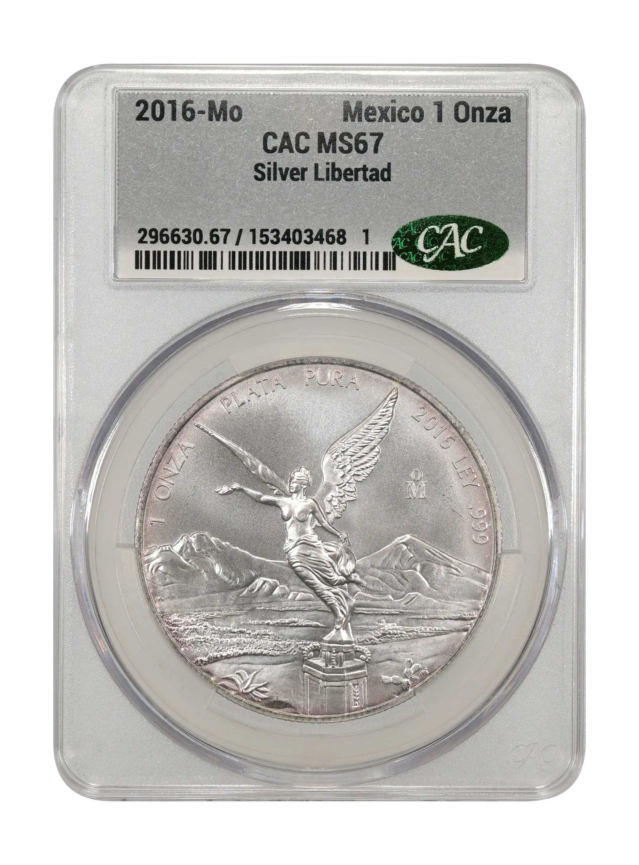 2016-Mo 1 Onza Libertad, Silver MS (KM-639) thumbnail 3