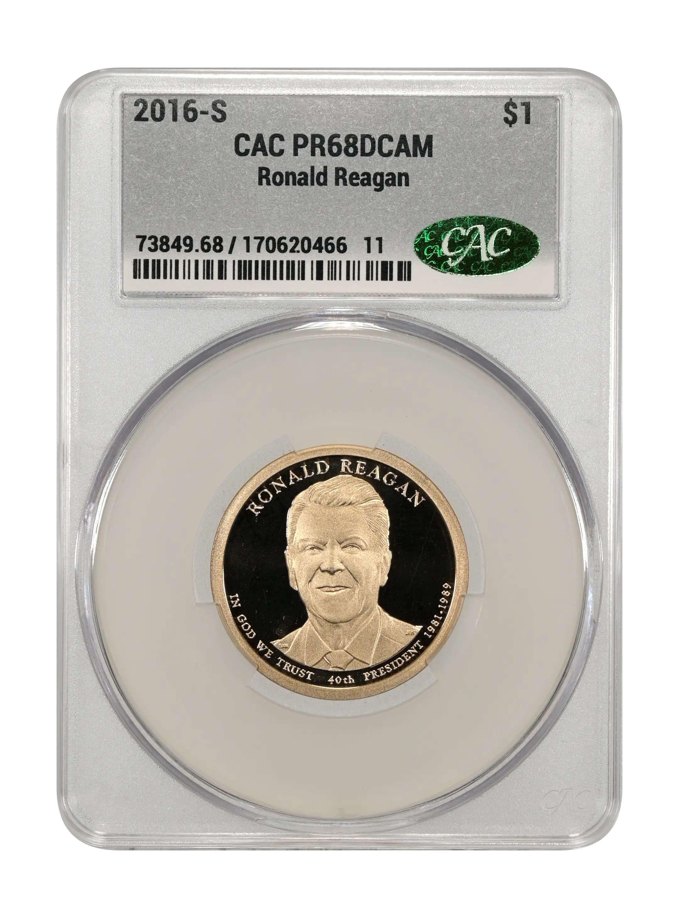 2016-S $1  Ronald Reagan PR DCAM thumbnail 3
