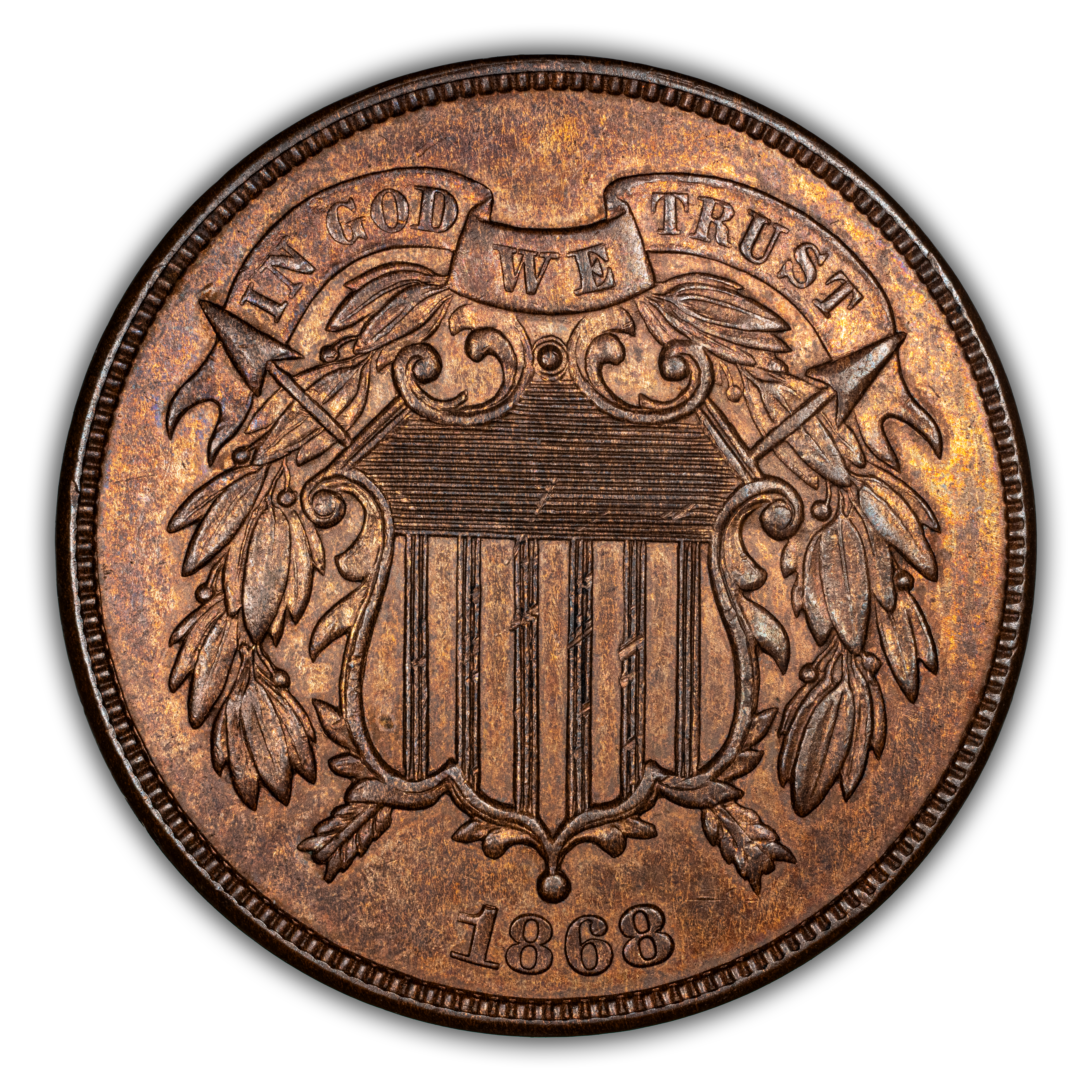 1868 2c Misplaced Date, FS-301 MS BN thumbnail 3