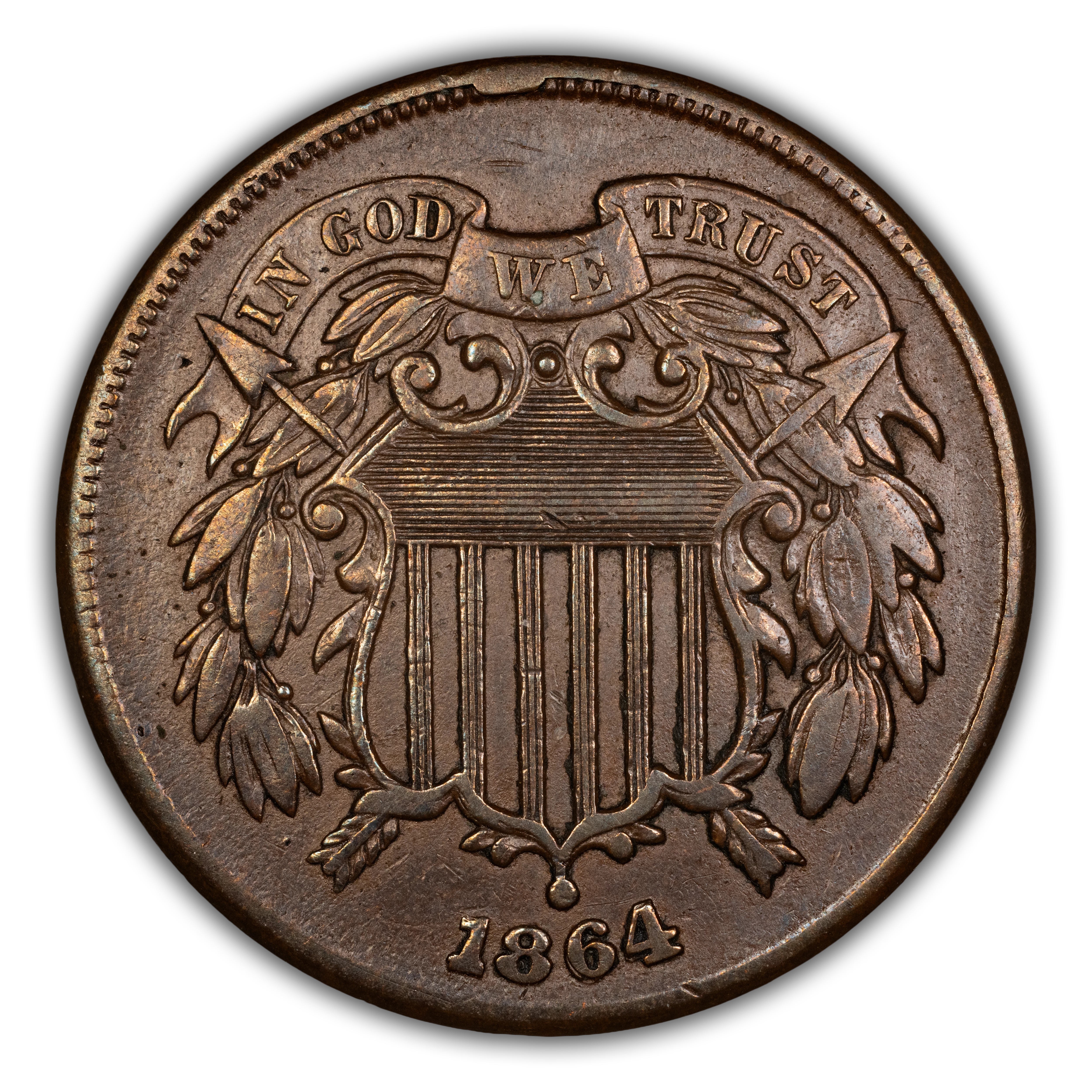 1864 2c Large Motto MS BN thumbnail 4