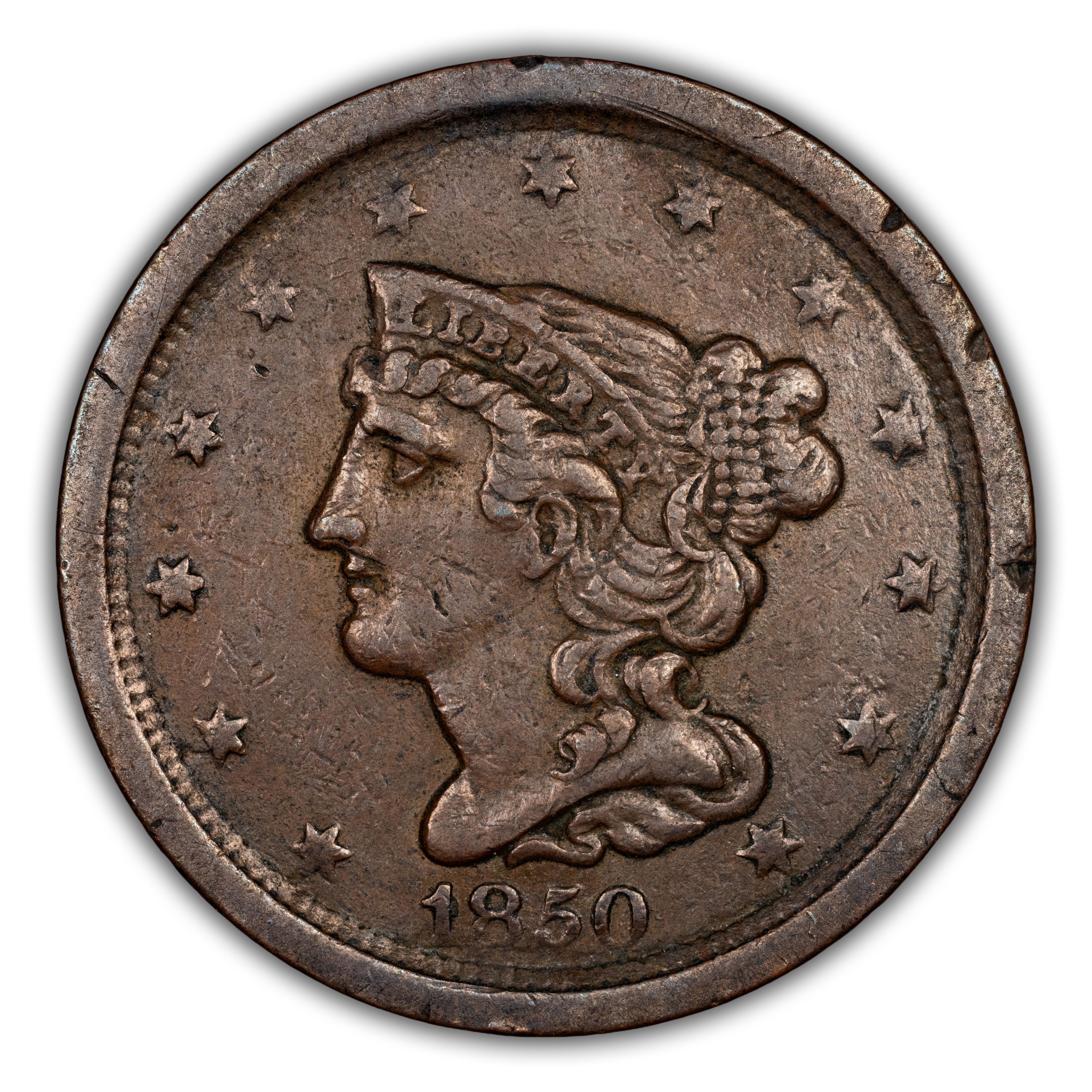 1850 1/2c MS BN thumbnail 3
