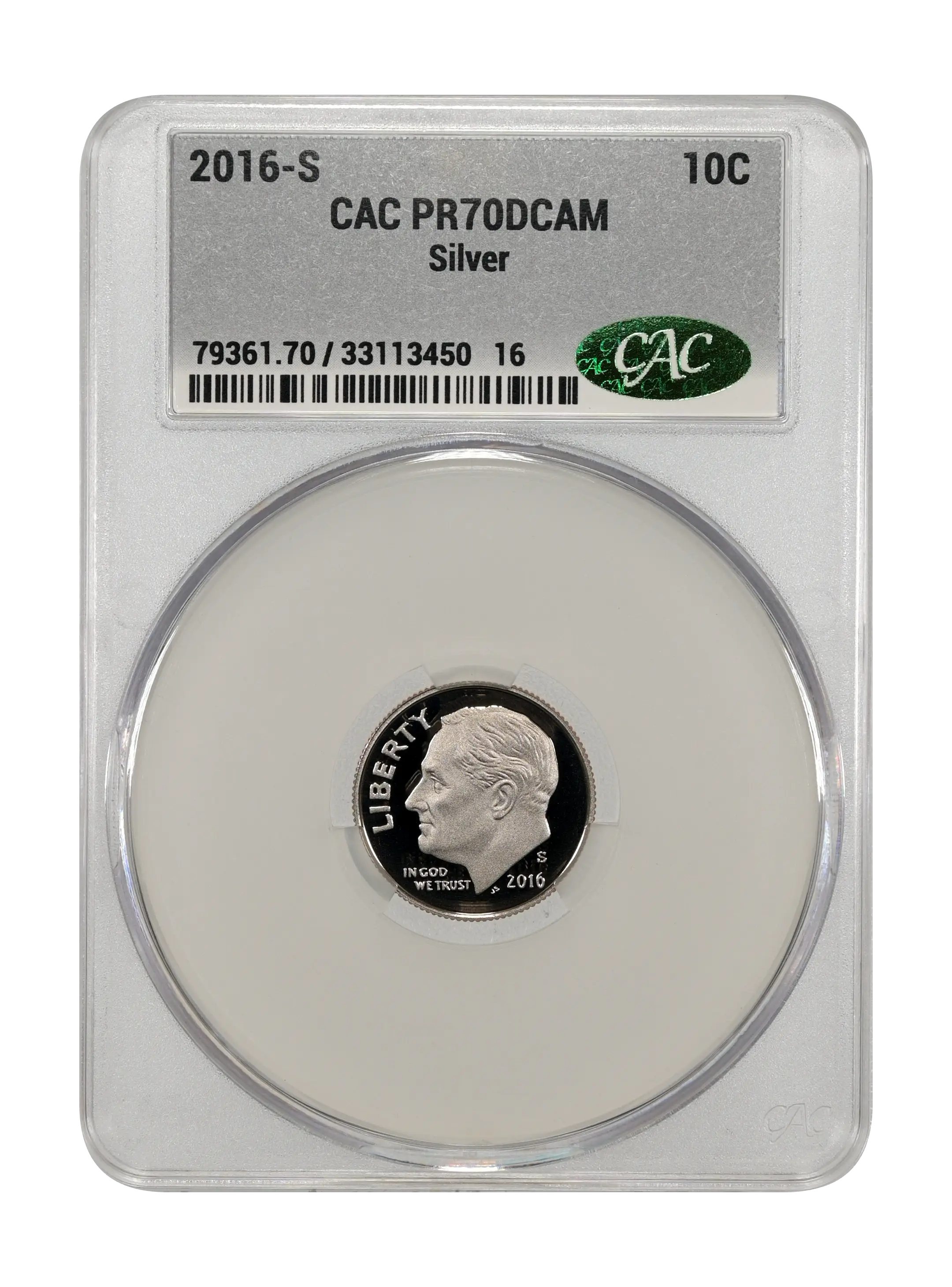 2016-S 10c Silver PR DCAM thumbnail 3