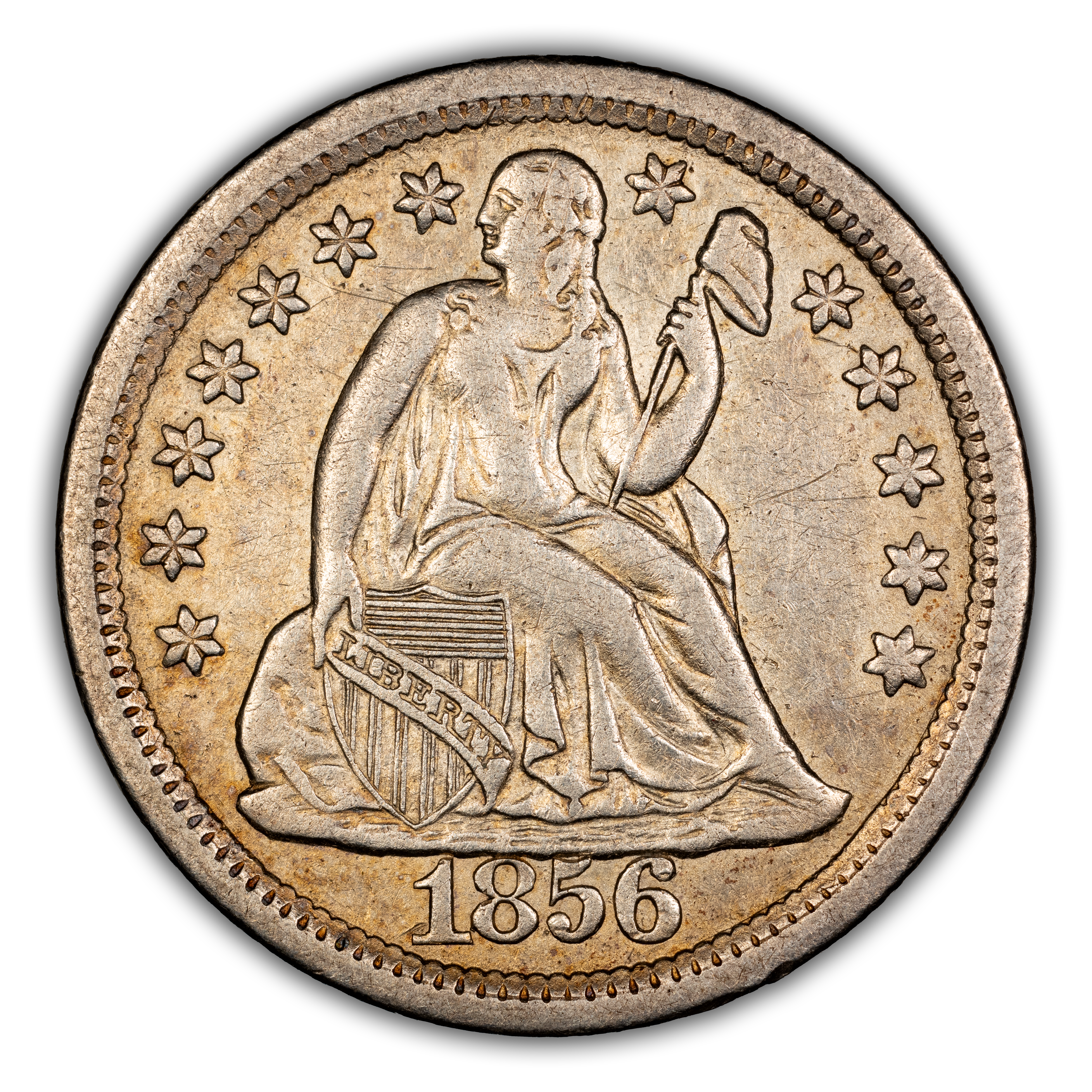 1856 10c Large Date MS thumbnail 3