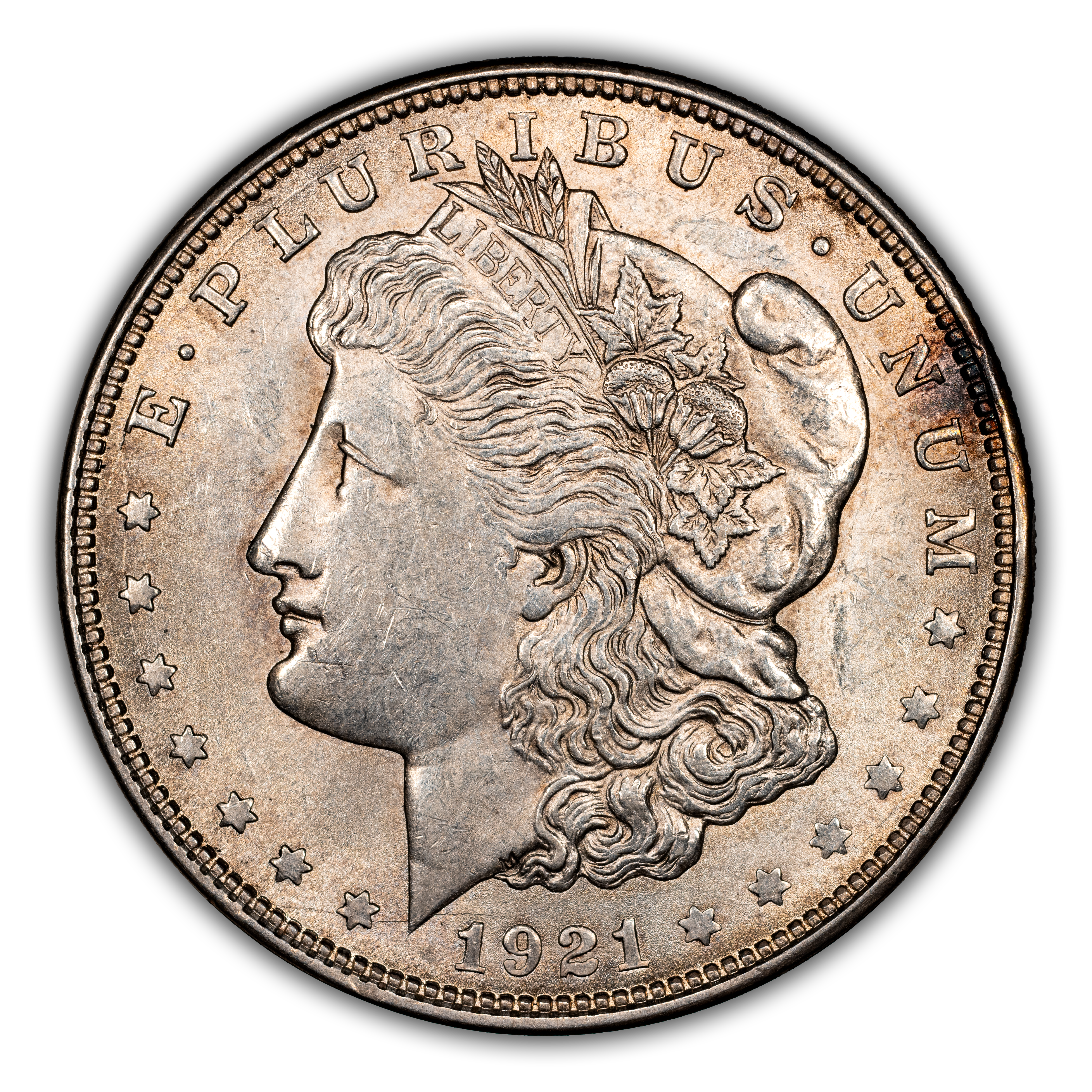 1921 $1  Morgan, Meteor Die Gouges, VAM-3i MS thumbnail 7