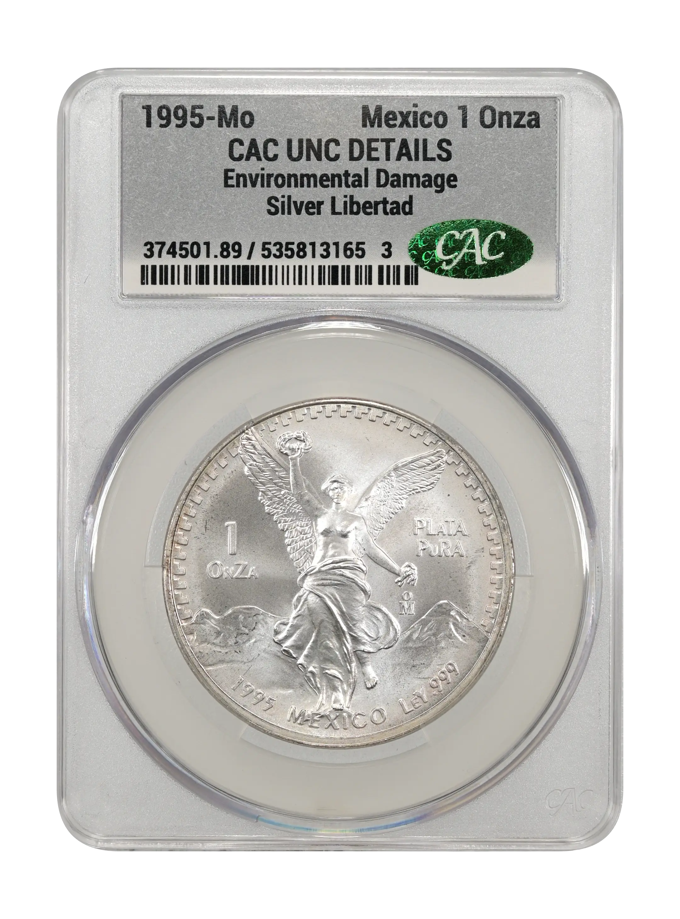 1995-Mo 1 Onza Libertad, Silver MS (KM-494.3) thumbnail 15