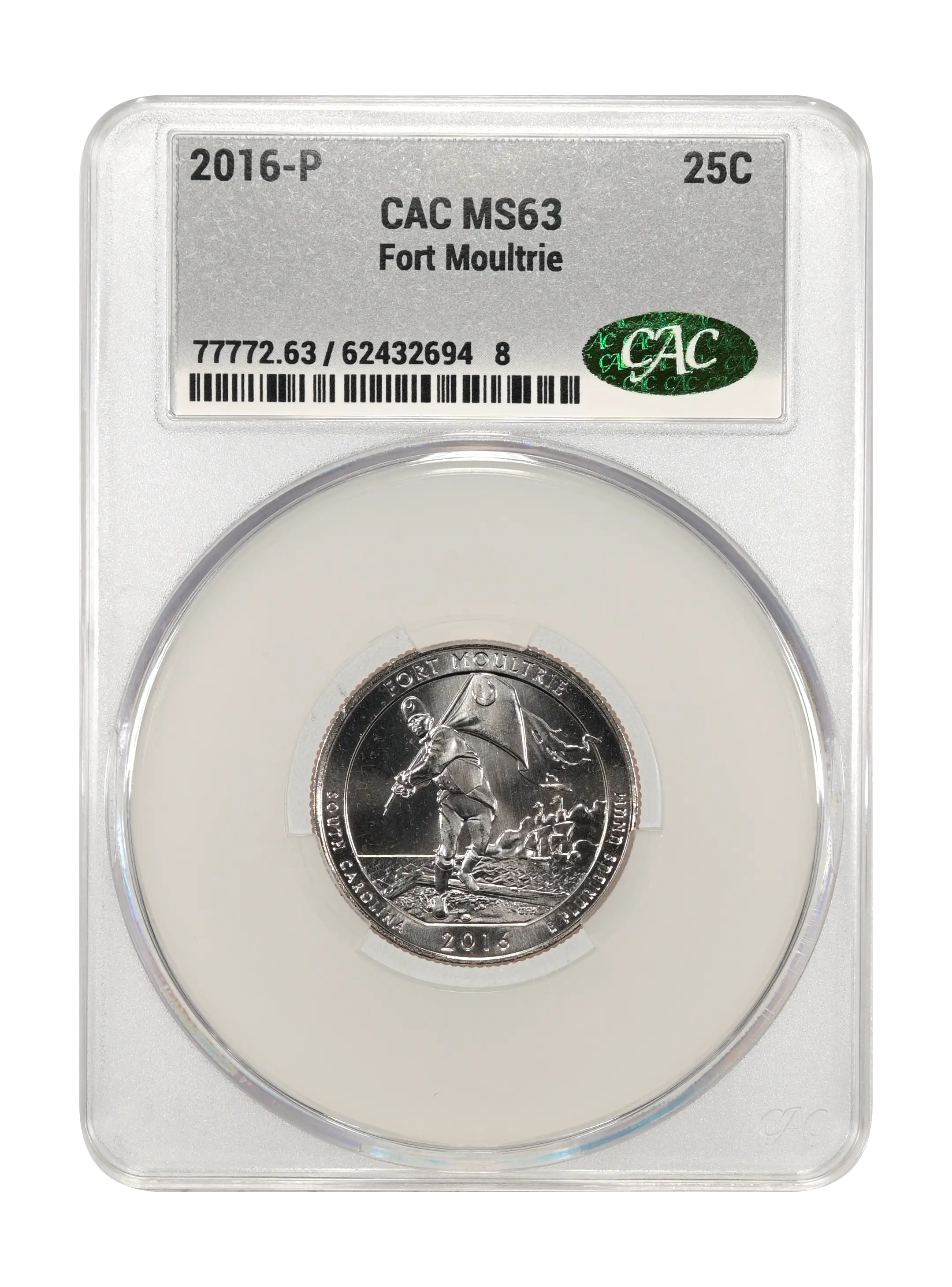 2016-P 25c Fort Moultrie MS thumbnail 2