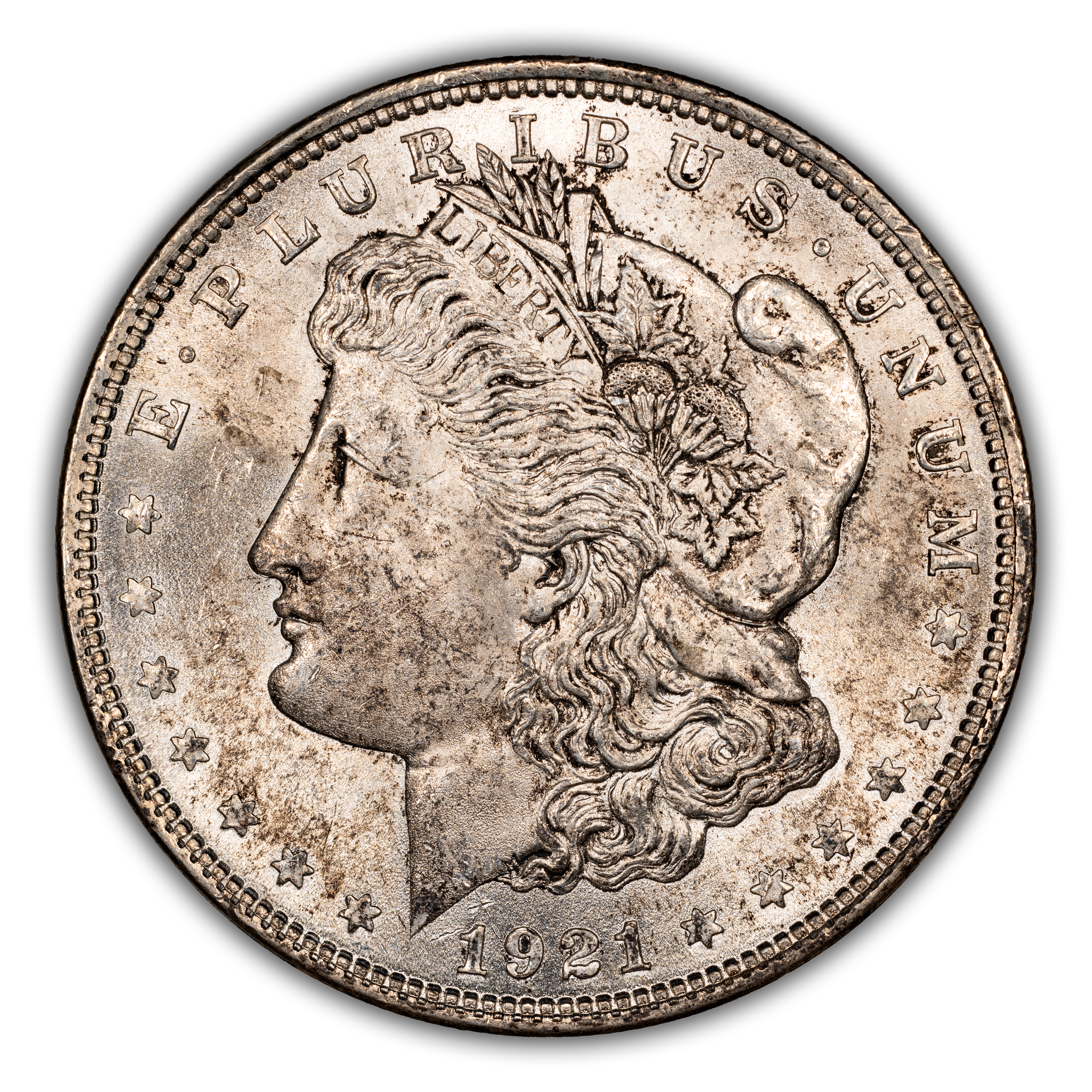 1921 $1  Morgan, Meteor Die Gouges, VAM-3i MS thumbnail 8
