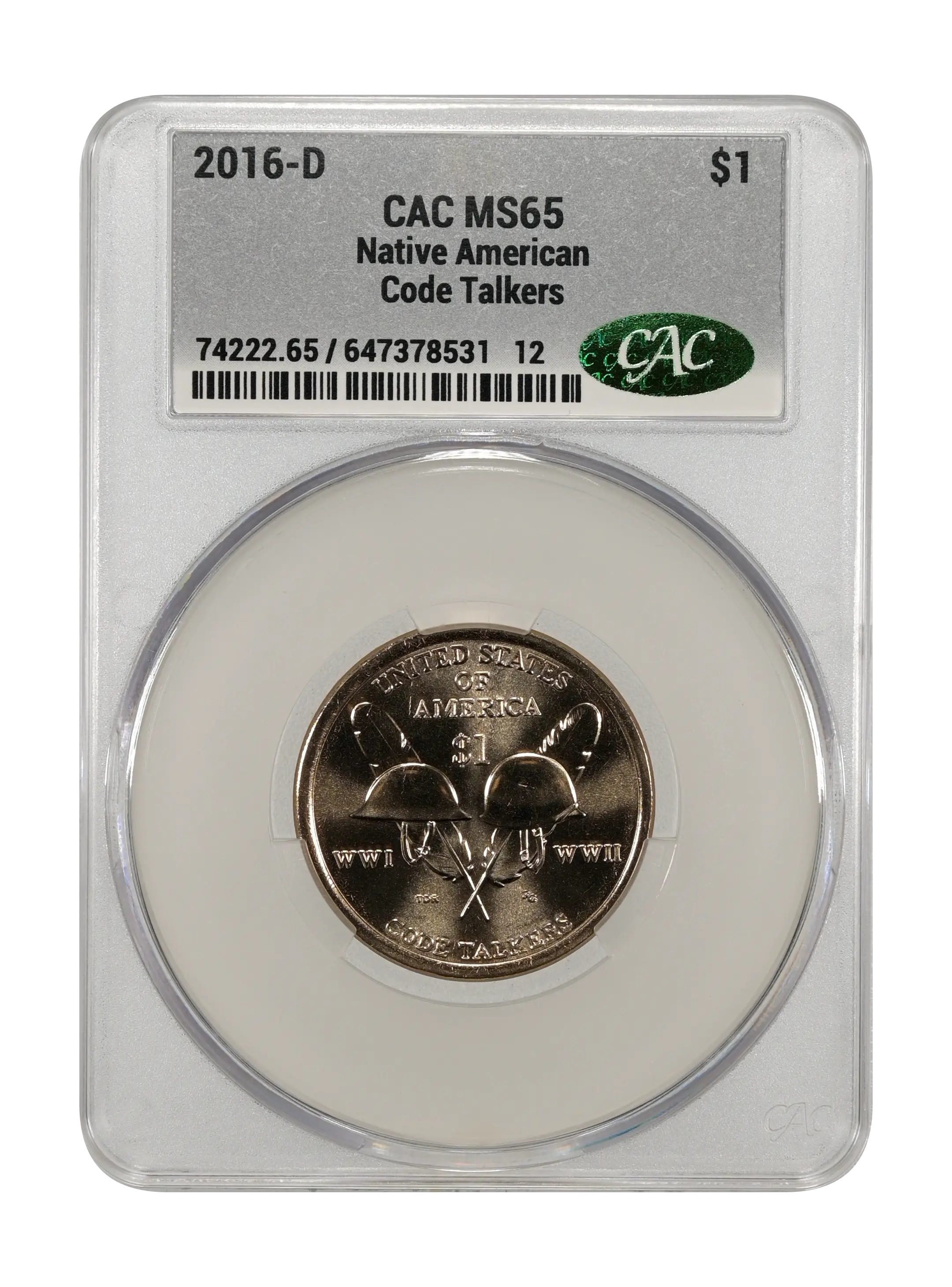 2016-D $1  Native American, Code Talkers MS thumbnail 4
