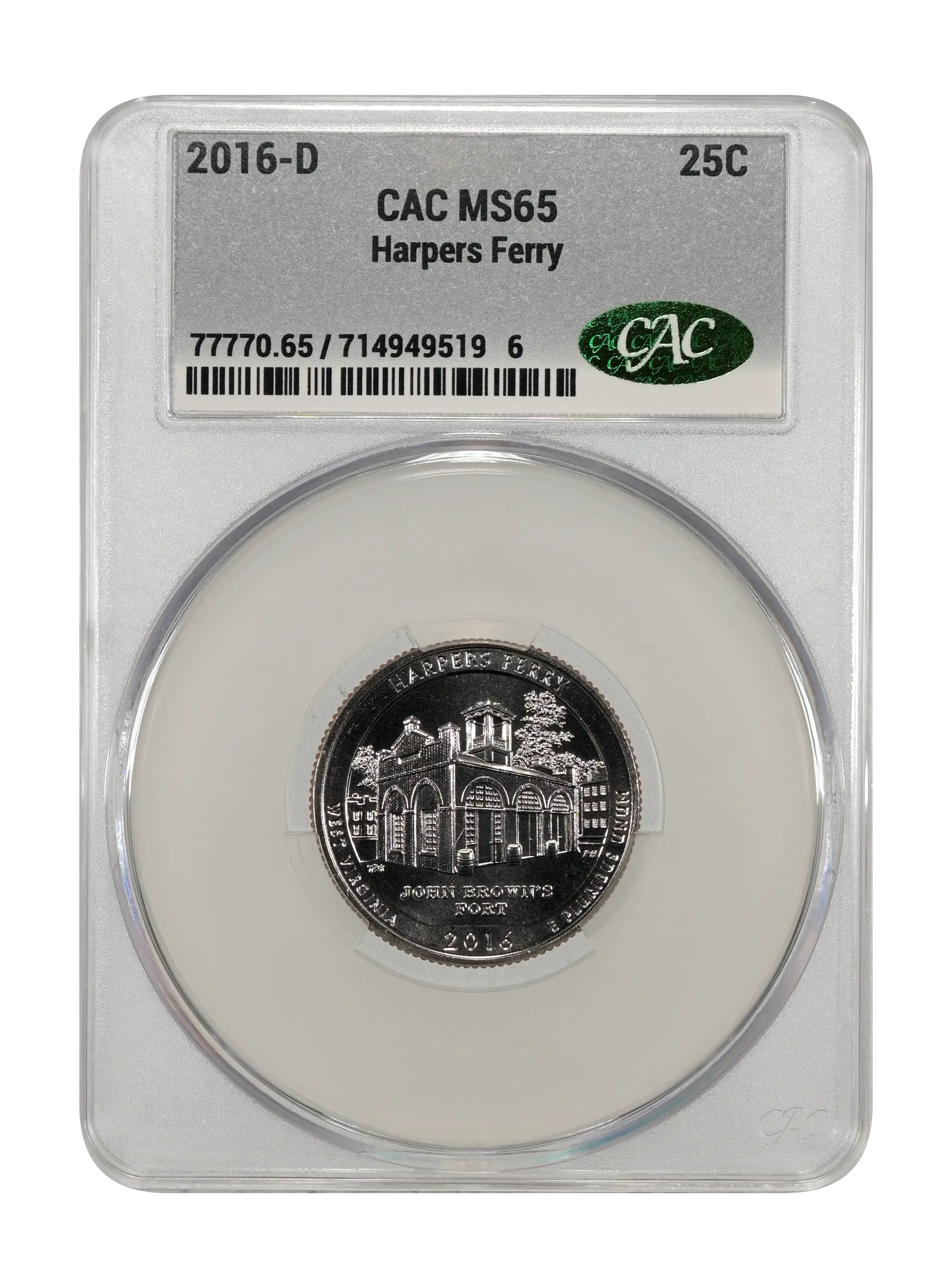2016-D 25c Harpers Ferry  MS thumbnail 2