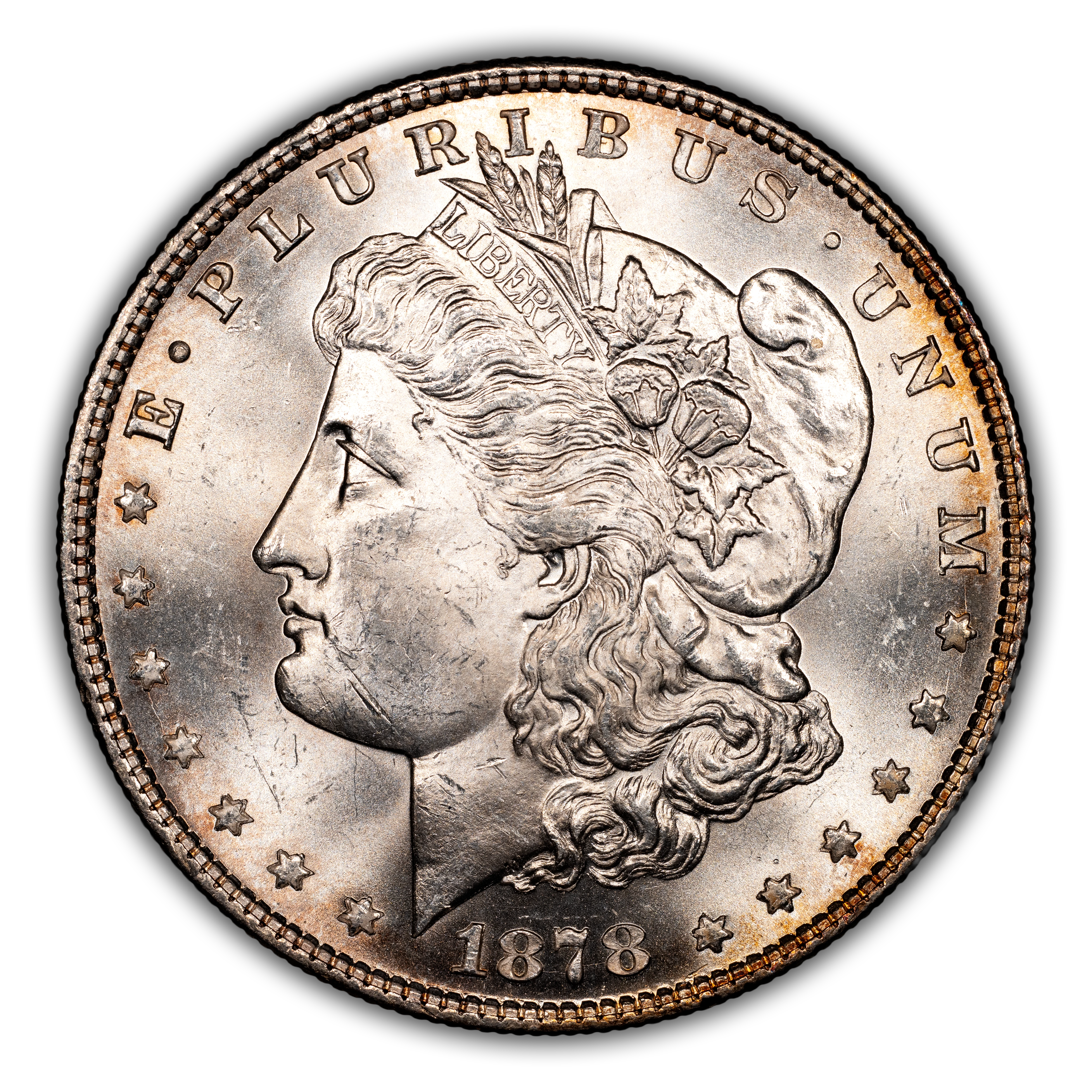 1878 8TF $1 XF40 CAC thumbnail 3