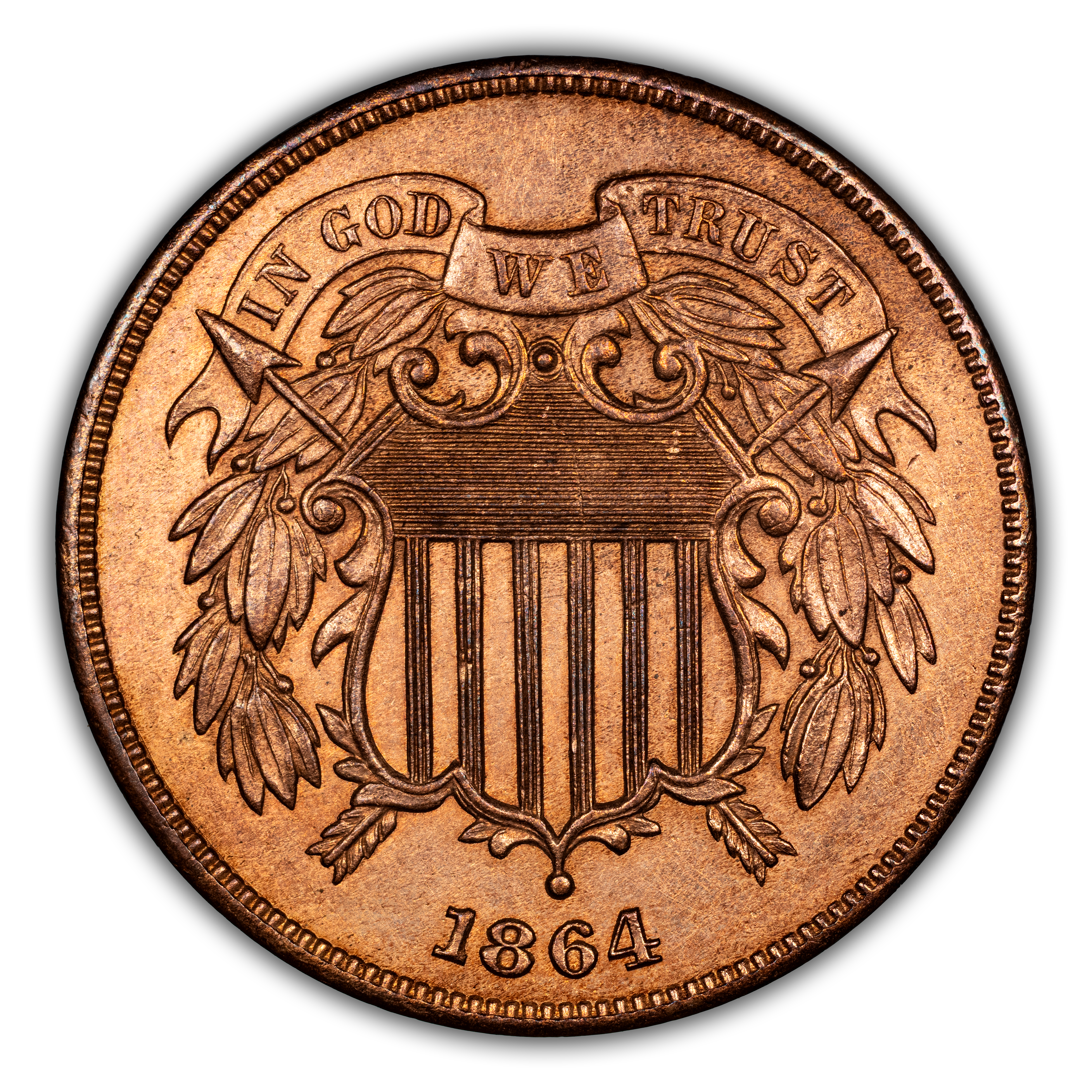 1864 2c Large Motto MS BN thumbnail 6