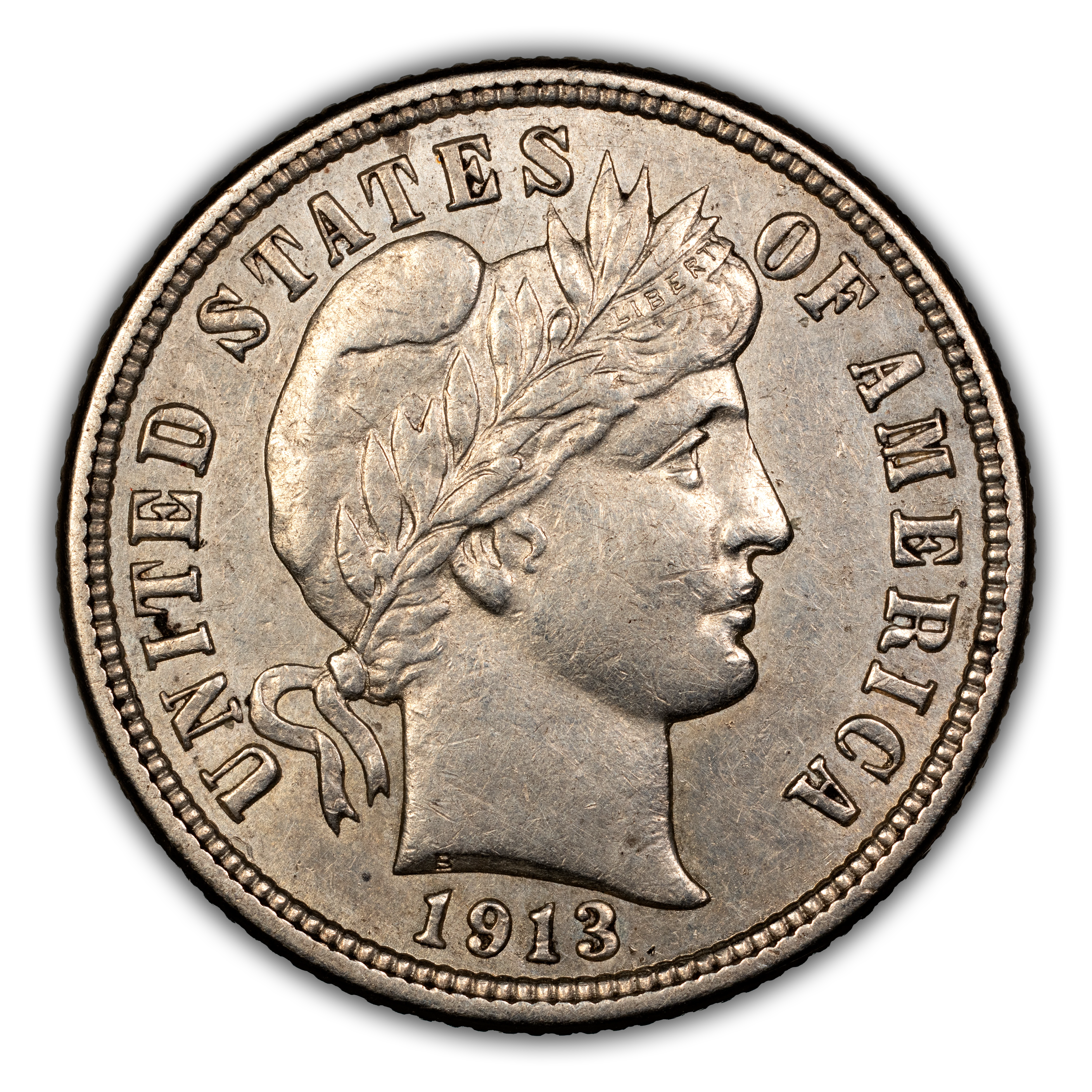 1913 10c VF30 CAC thumbnail 3
