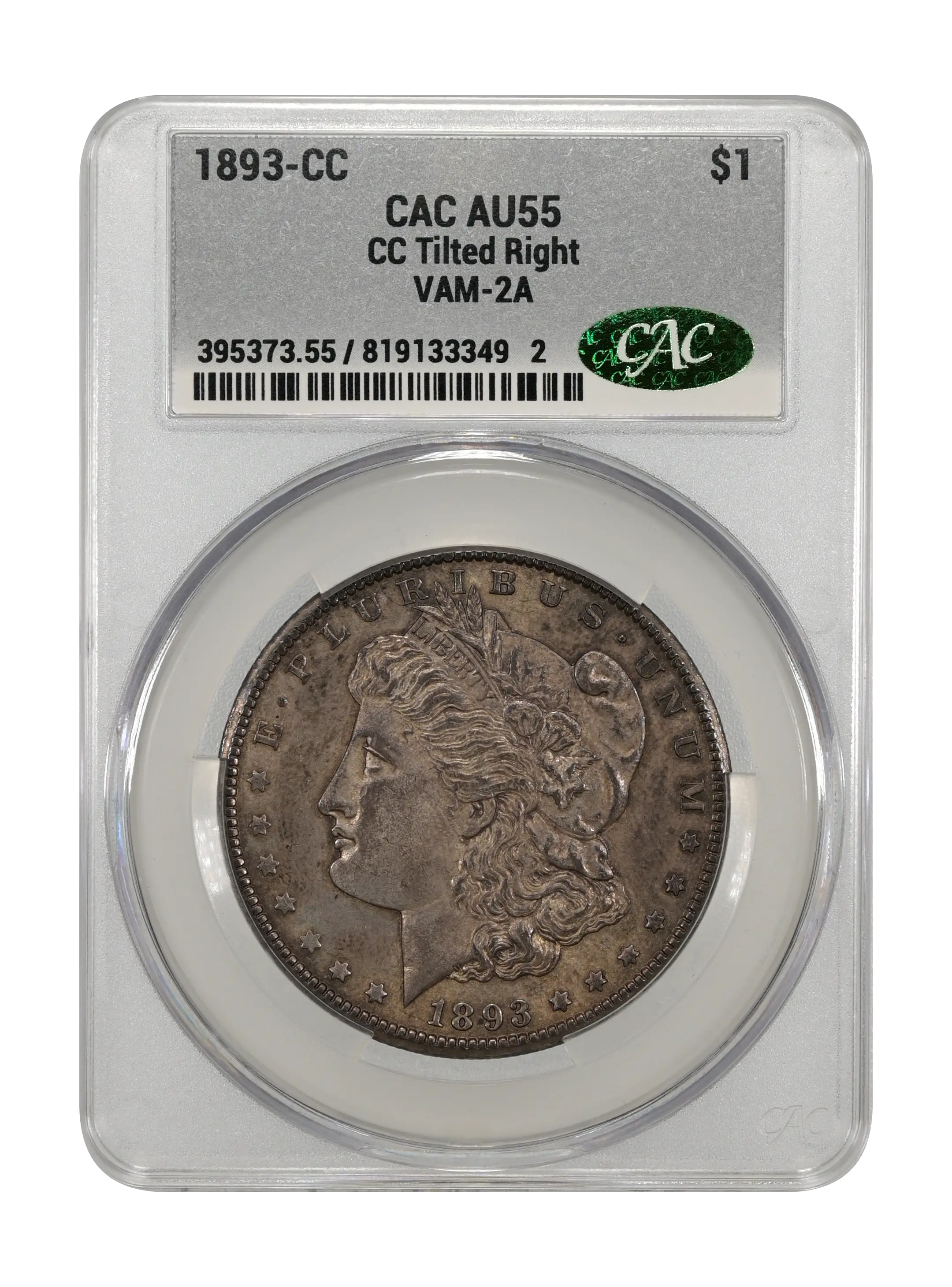 1893-CC $1  CC Tilted Right, VAM-2A MS thumbnail 3