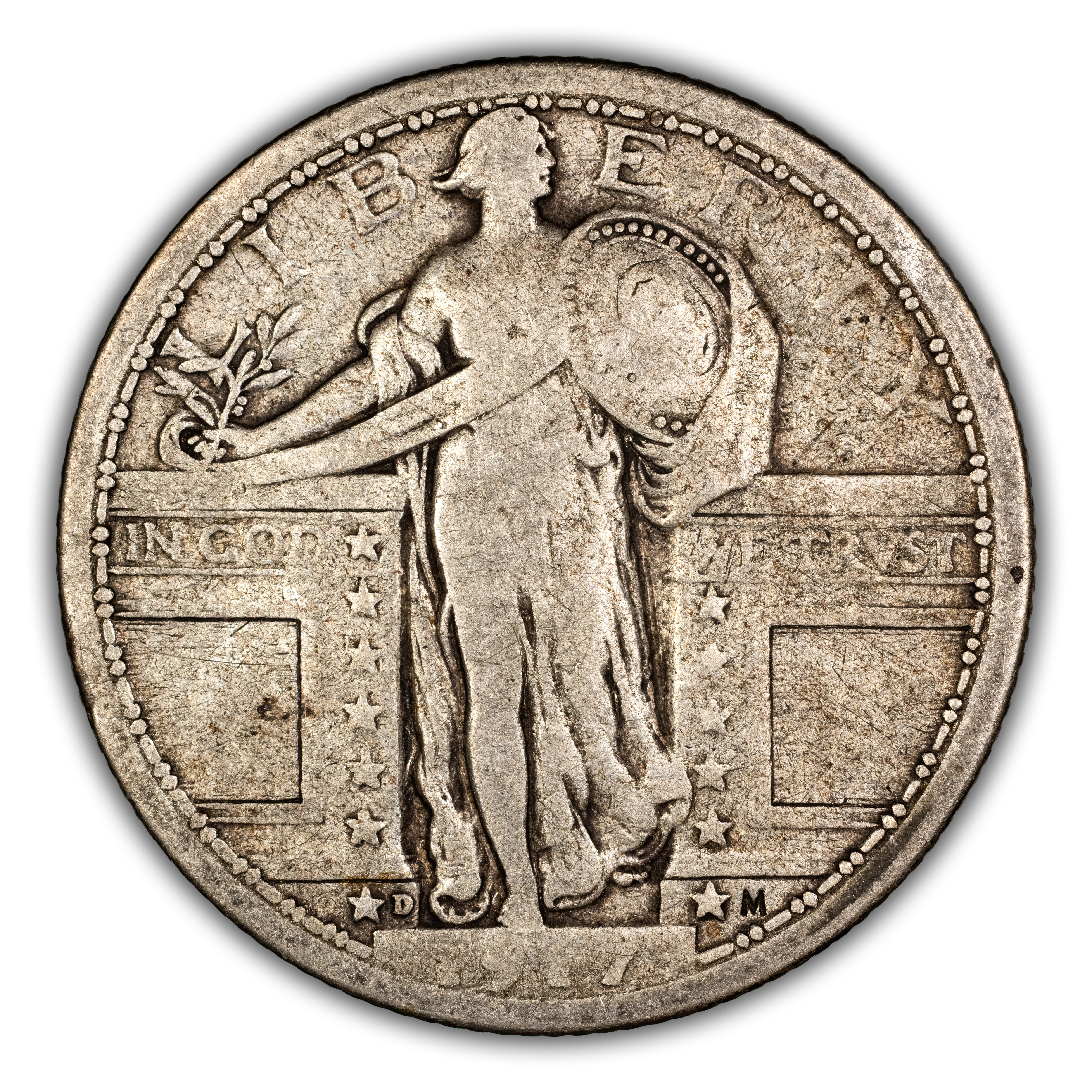 1917-D 25c Type 1 MS thumbnail 4