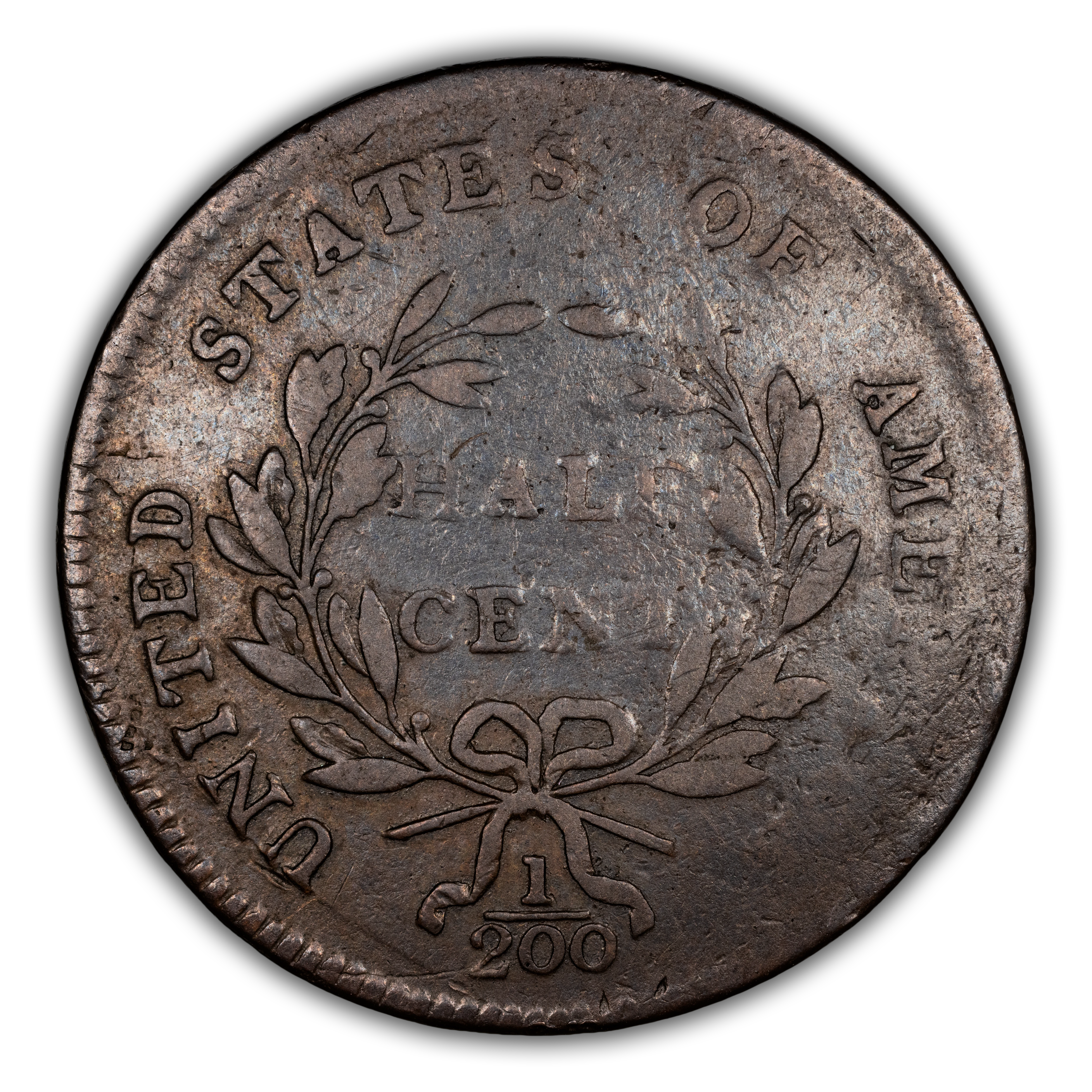 1797 1/2c Plain Edge, Centered Head MS BN G6 BN CAC thumbnail 23