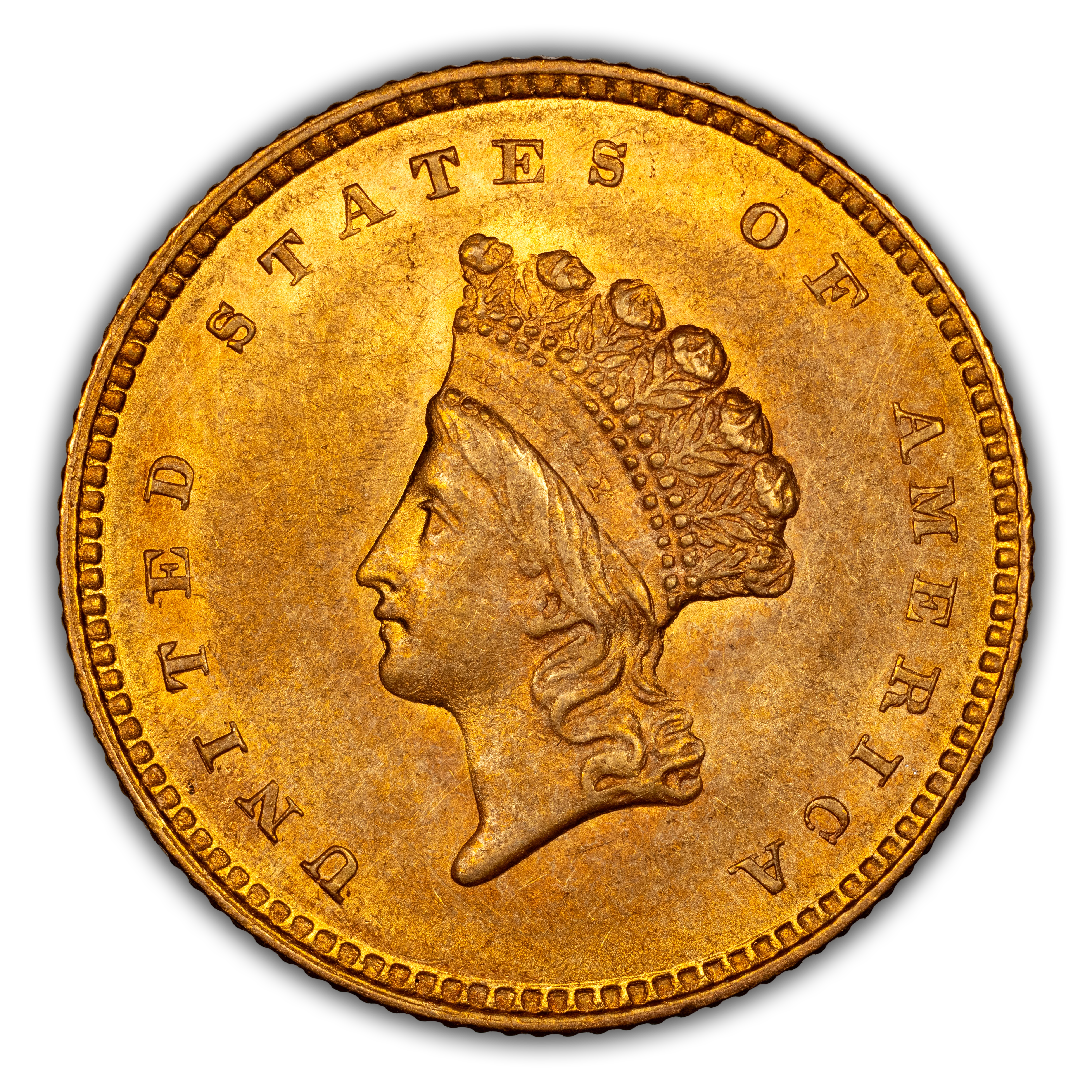 1854 G$1 Type 2 MS thumbnail 4