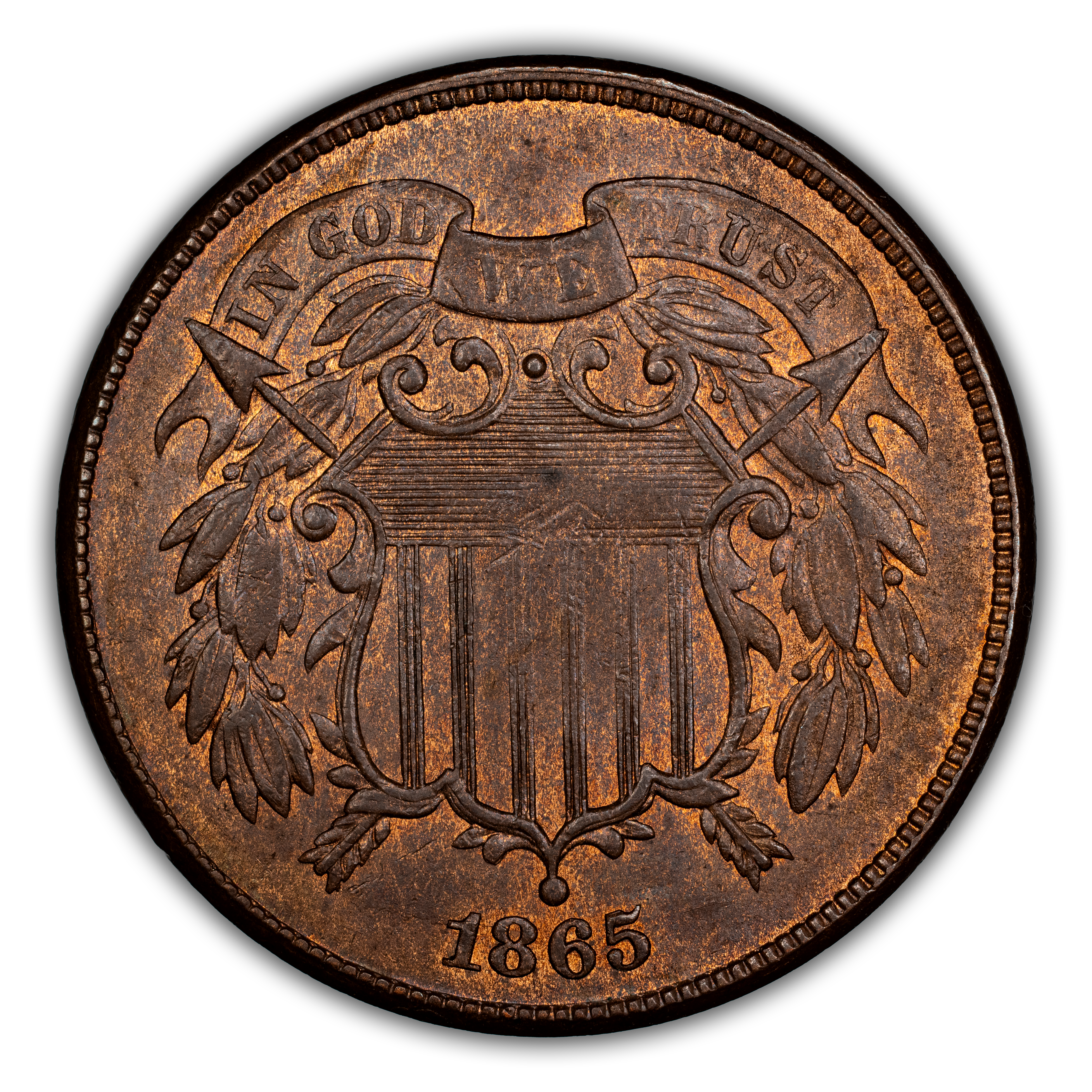 1865 2c Fancy 5 MS BN thumbnail 2