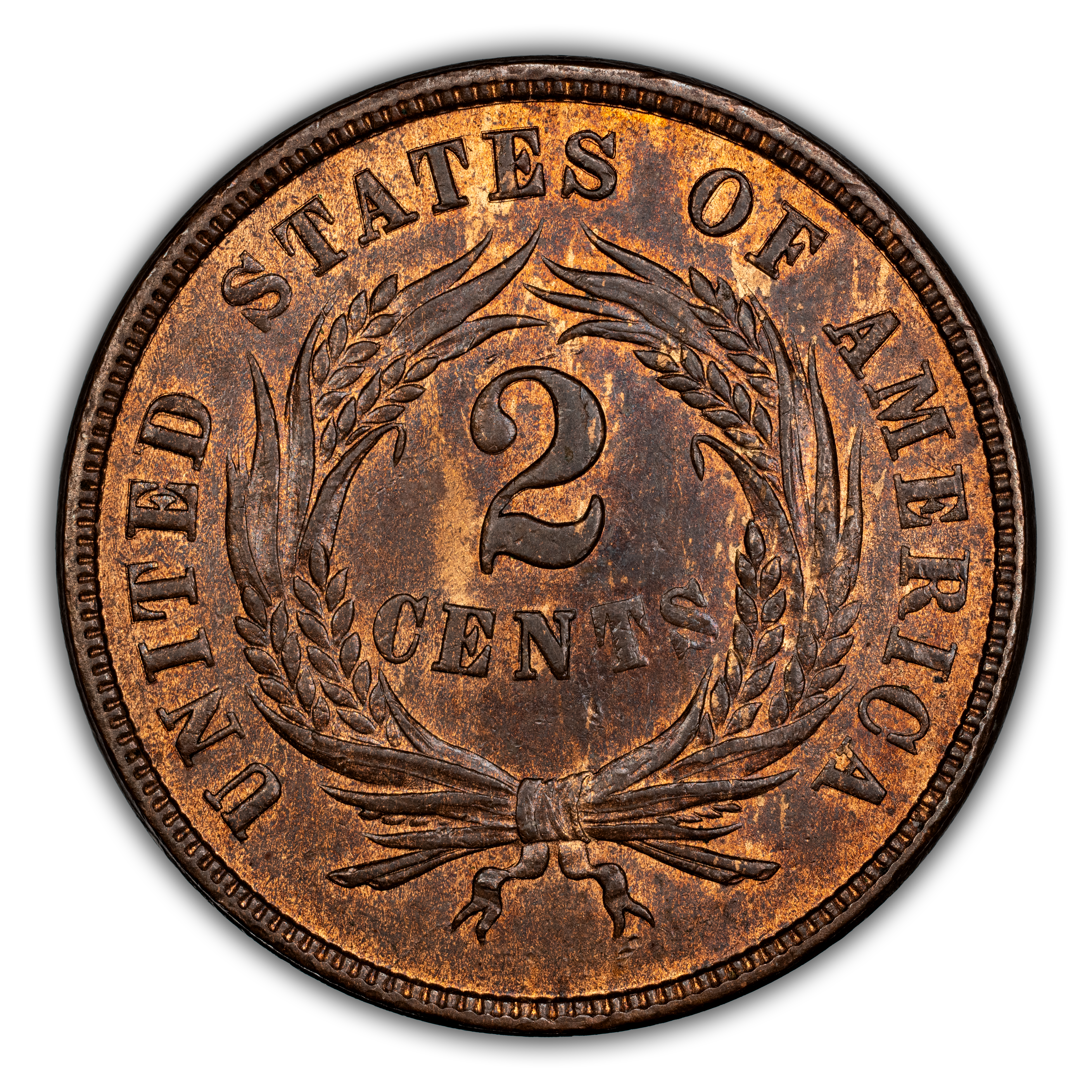 1865 2c Fancy 5 MS BN VF35 BN CAC thumbnail 21