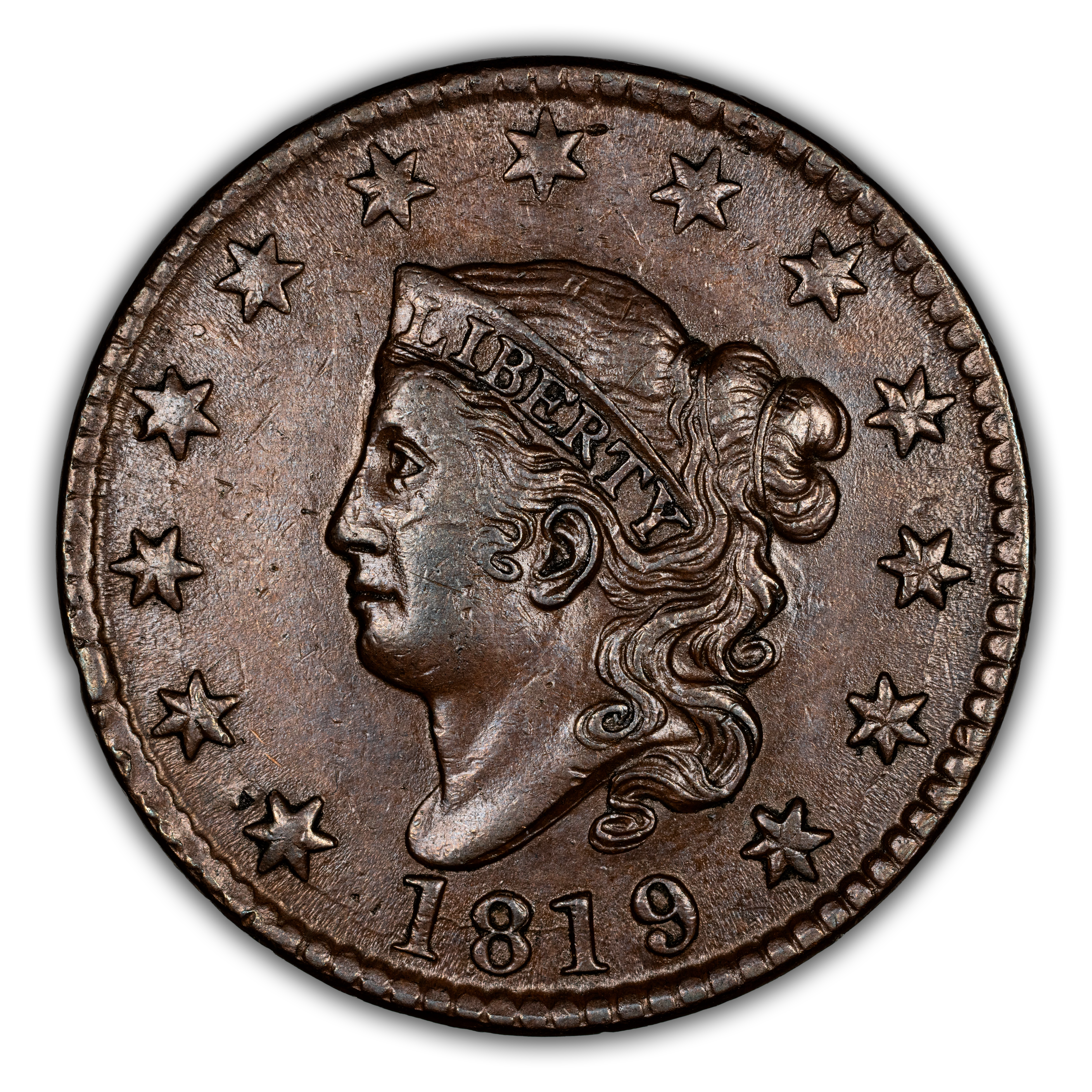 1819/(8) 1c Large Date MS BN