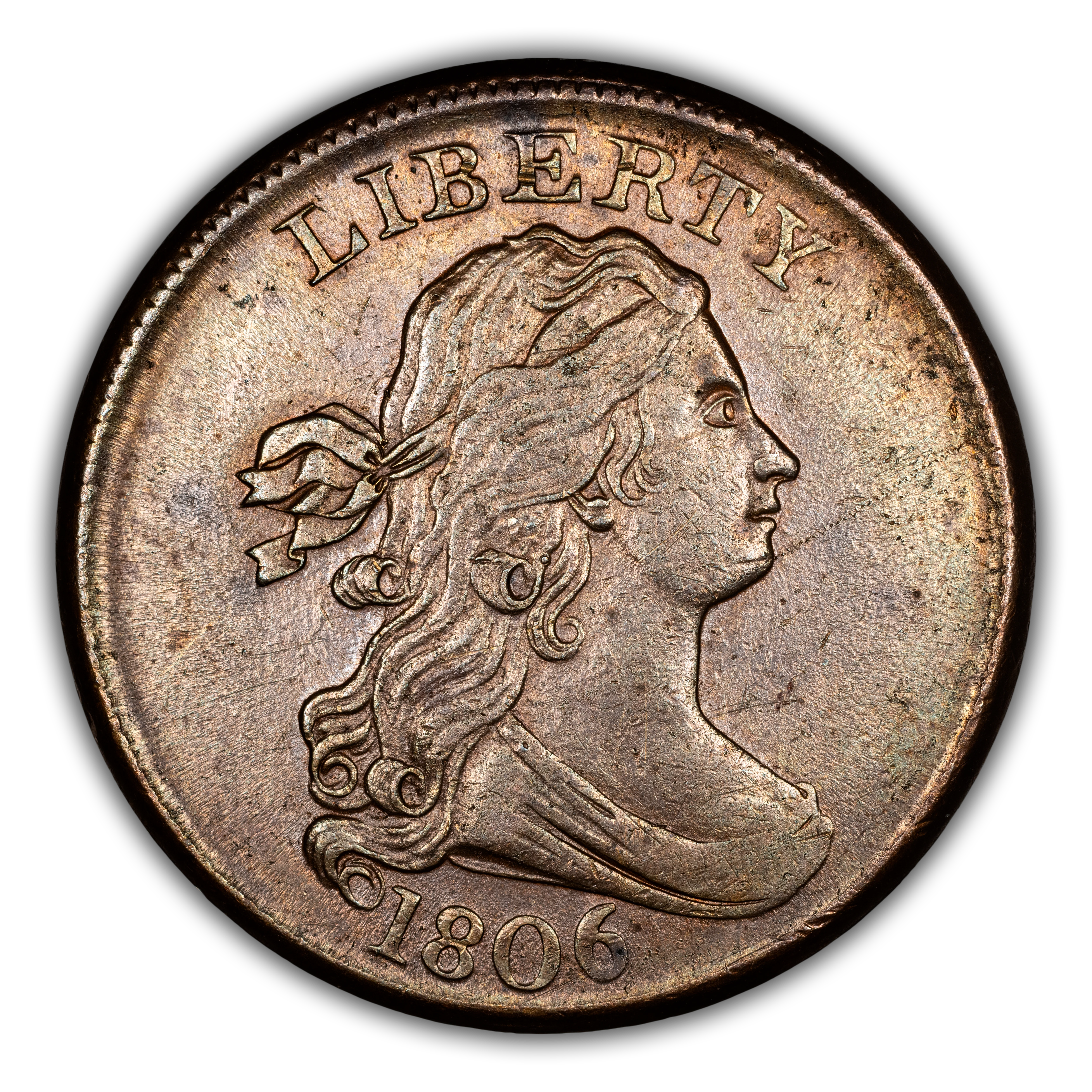 1806 1/2c Small 6, No Stems MS BN thumbnail 3