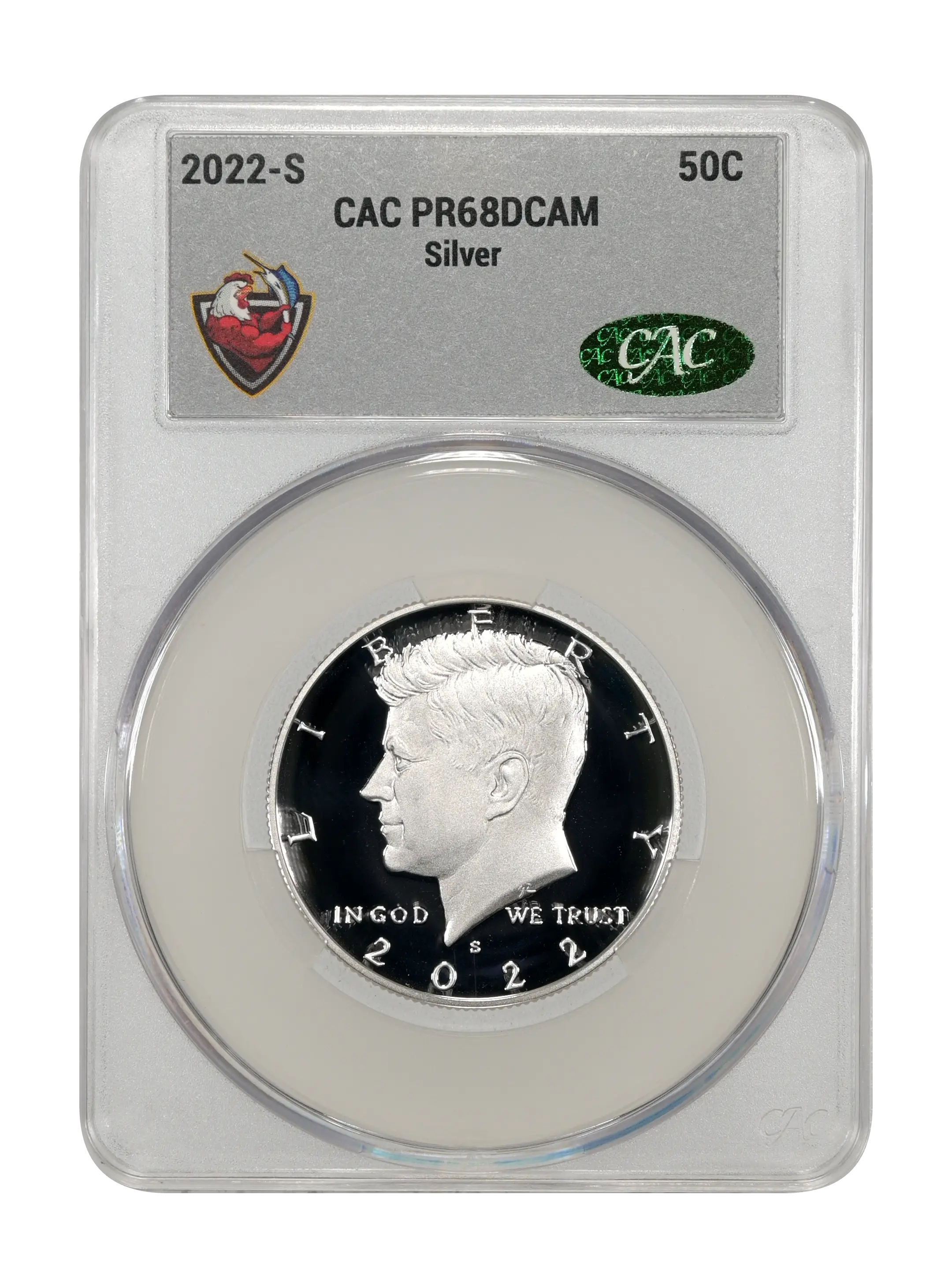 2022-S 50c Silver PR DCAM thumbnail 4