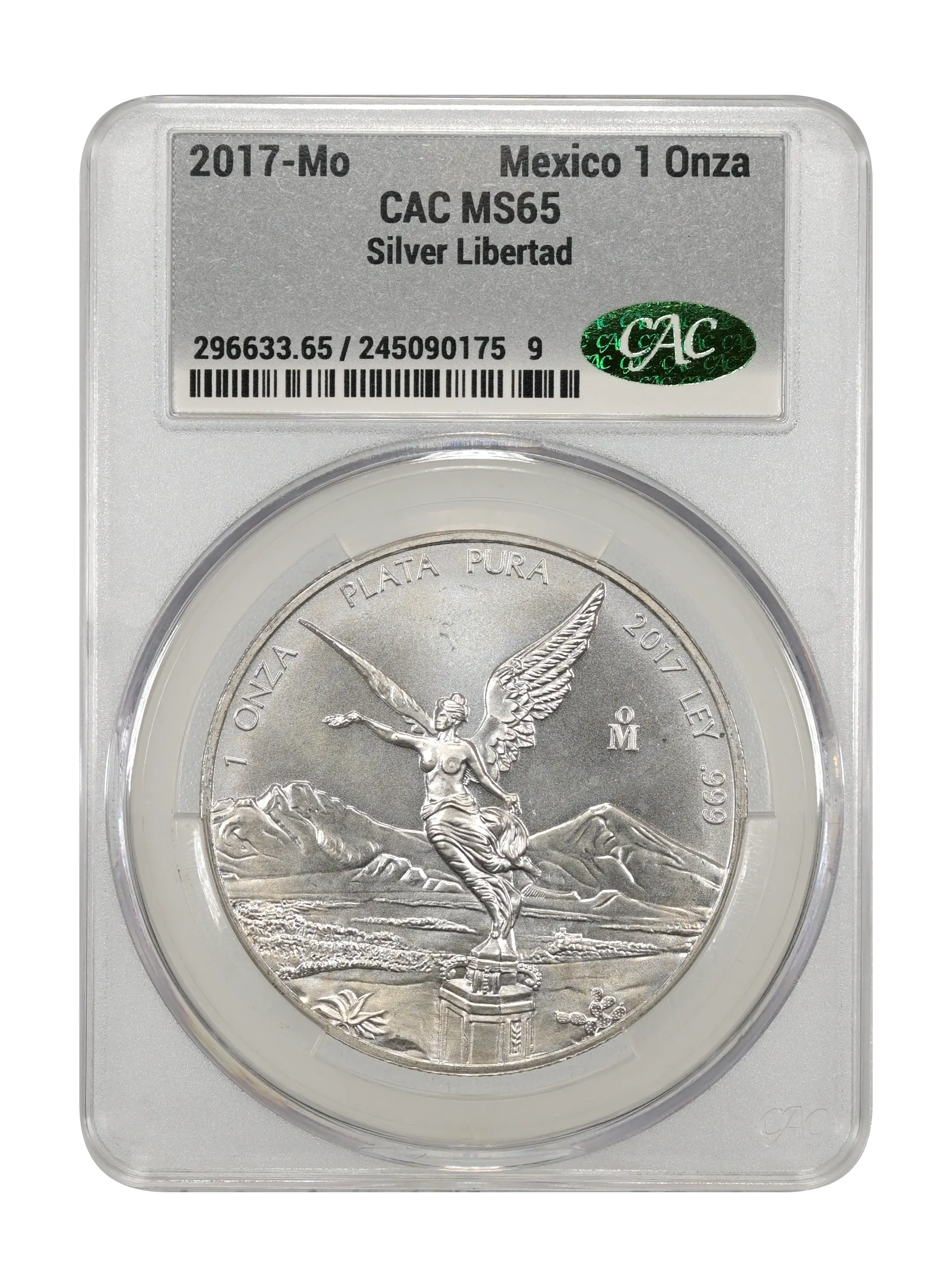 2017-Mo 1 Onza Libertad, Silver MS (KM-639) thumbnail 4