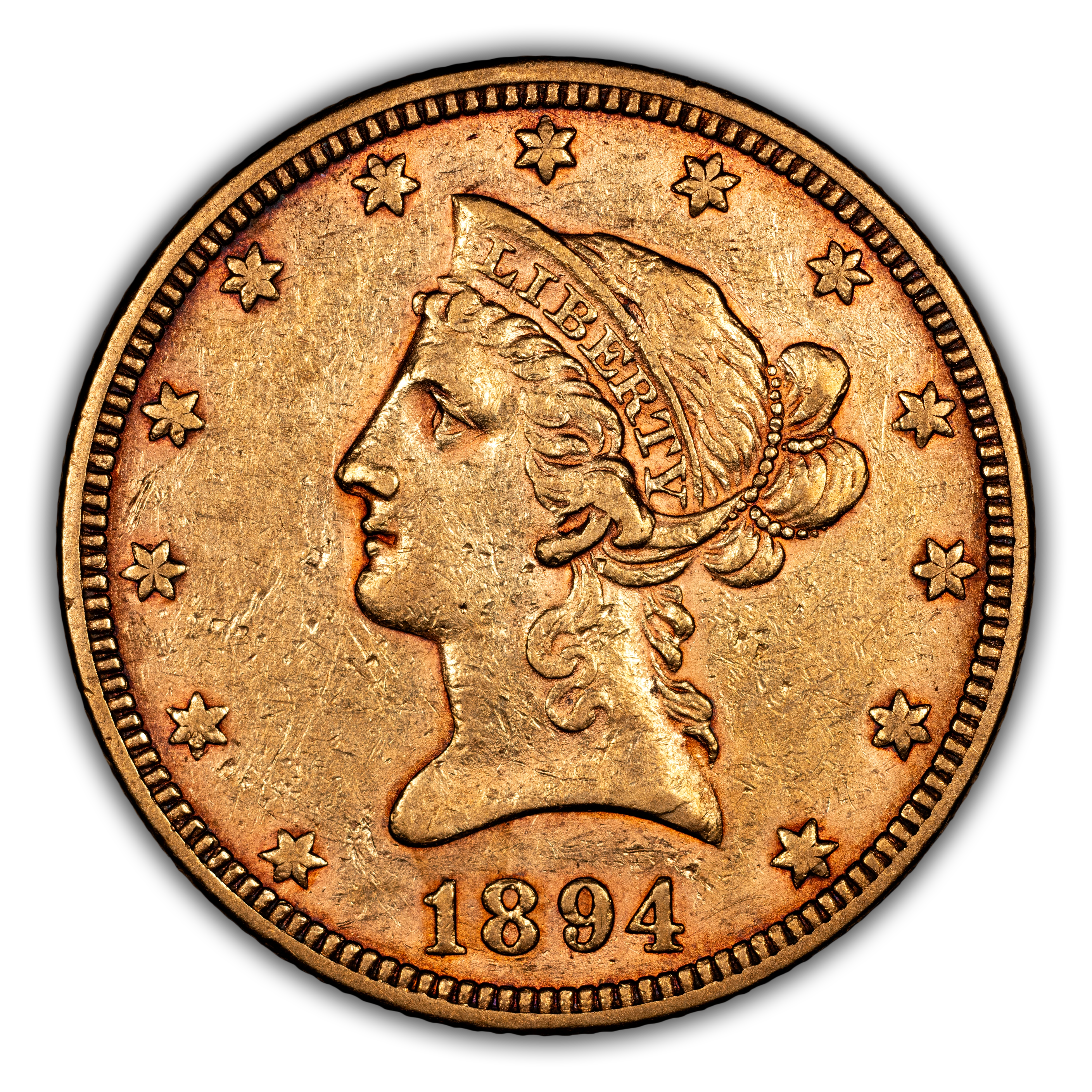 1894 $10 F12 CAC thumbnail 3