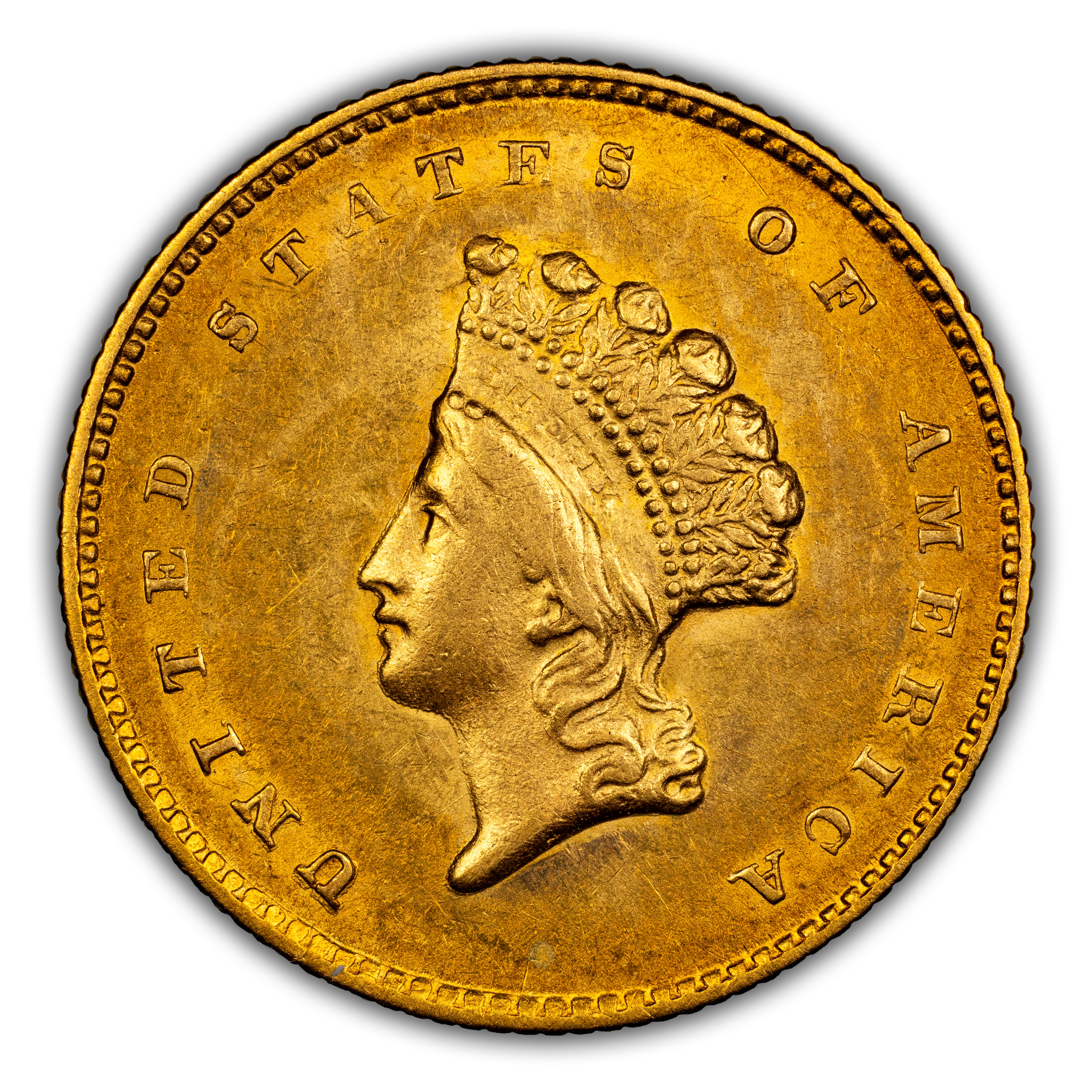 1855-O G$1 Type 2 MS thumbnail 4