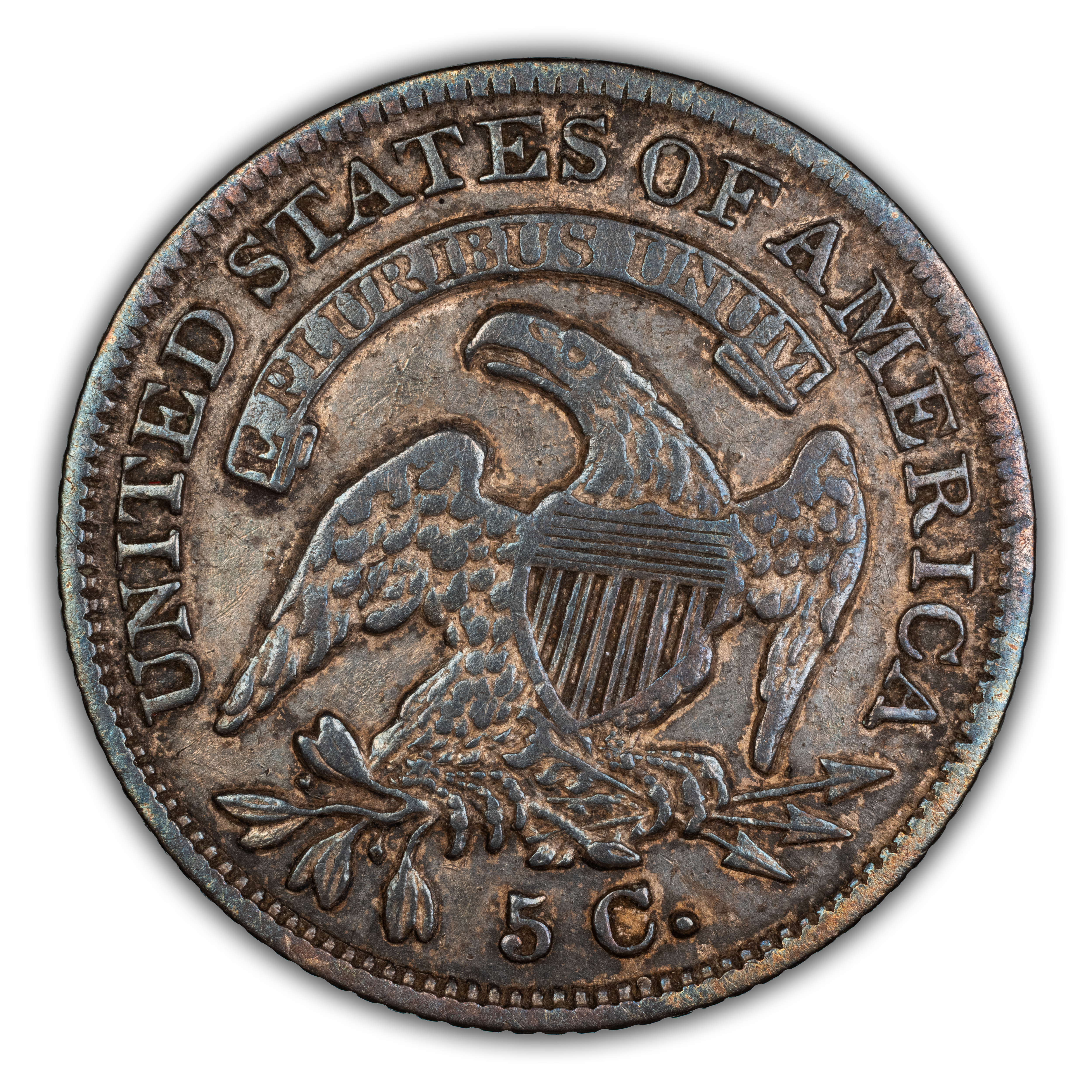1835 H10c Large Date, Small 5c, LM-6 MS thumbnail 5