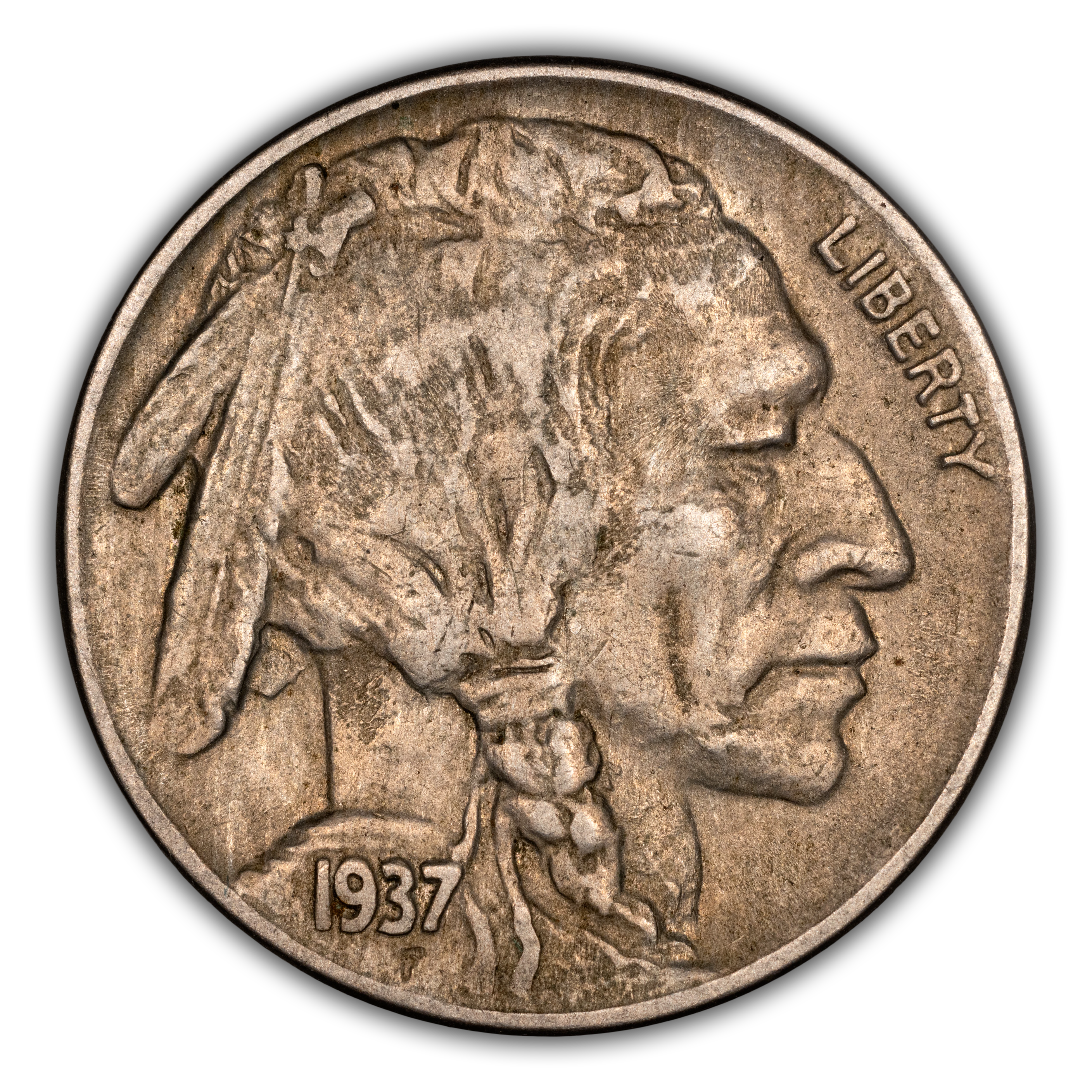 1937-D 5c 3 Legs MS thumbnail 11